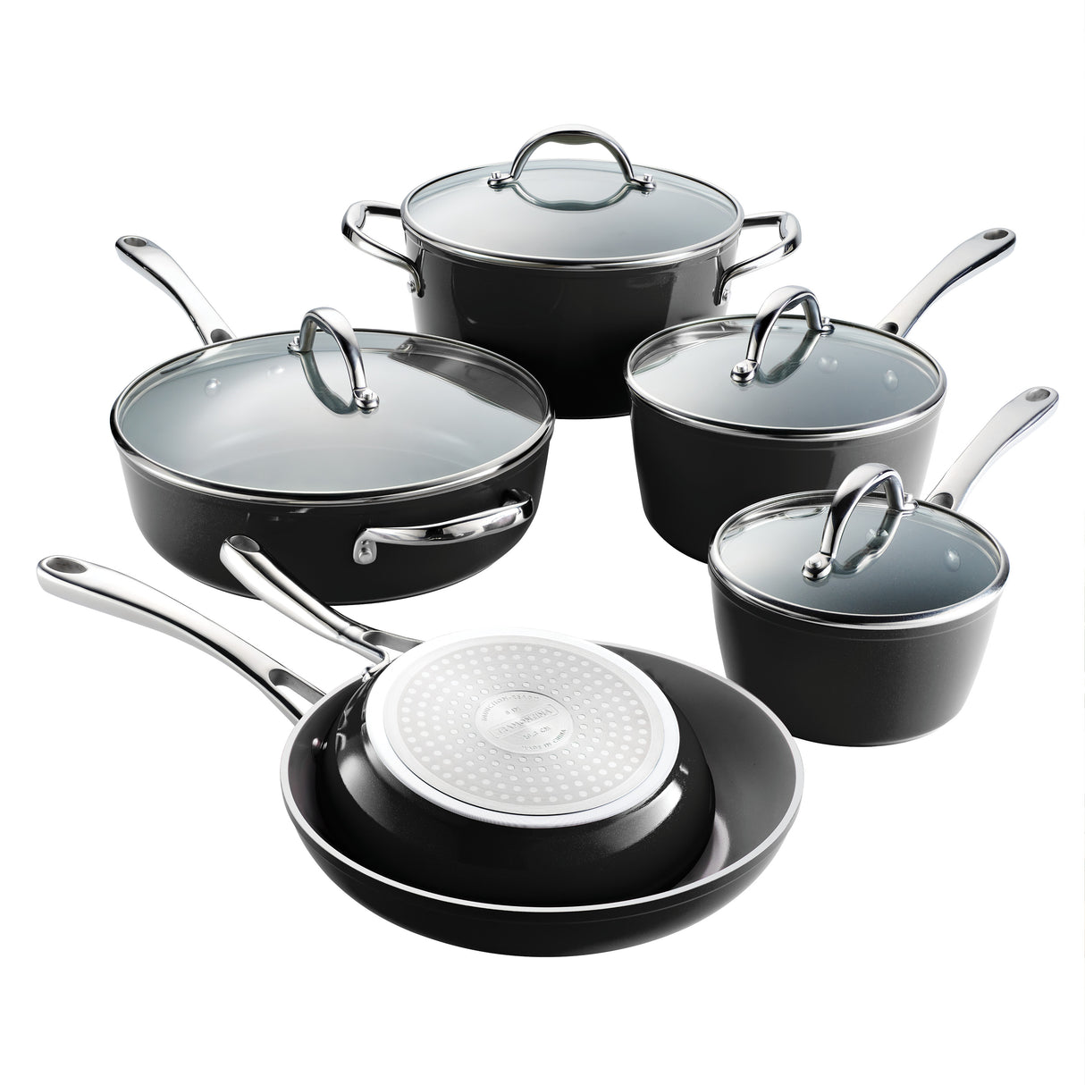 10 Piece Cold-Forged Induction Ceramic Cookware Set
