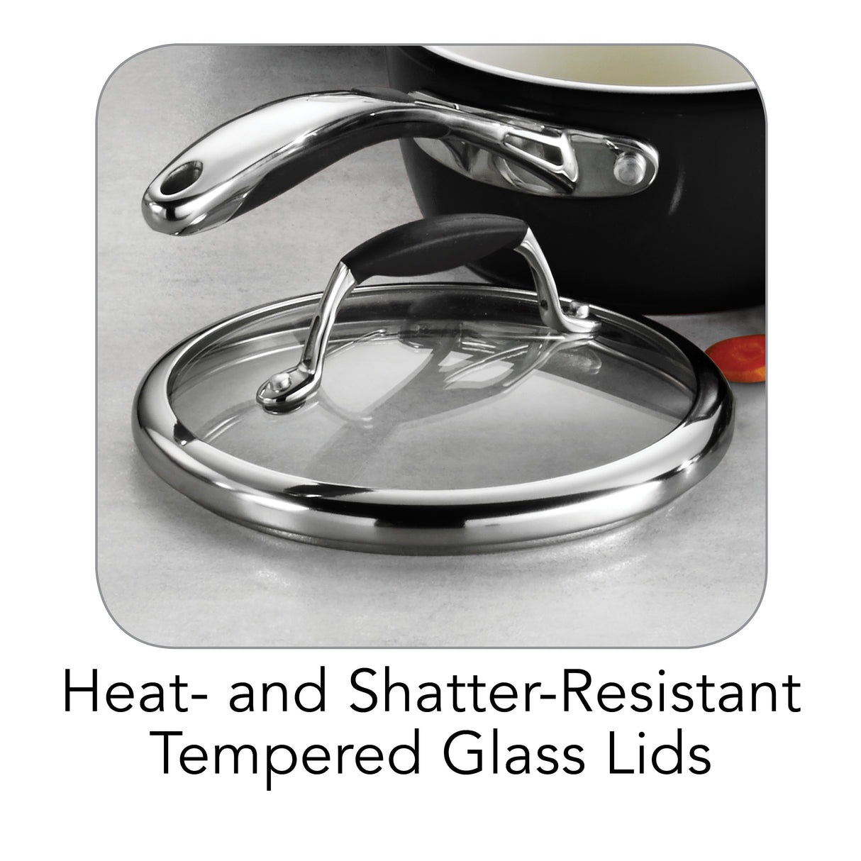 10 Piece Ceramic Cookware Set - Black