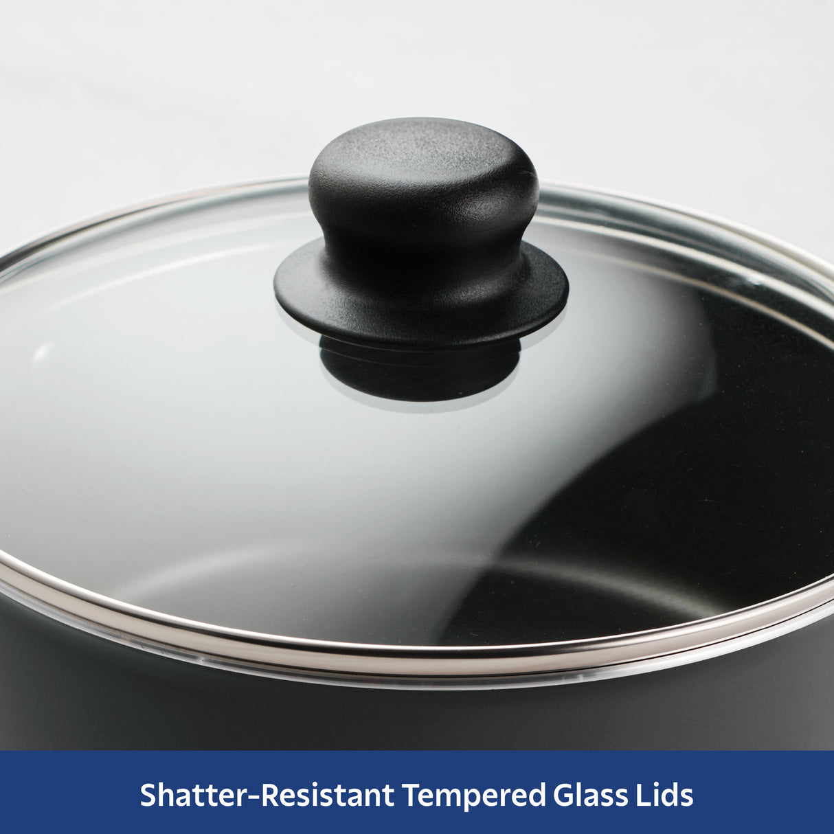 10 Piece Ceramic Nonstick Cookware Set, Steel Gray