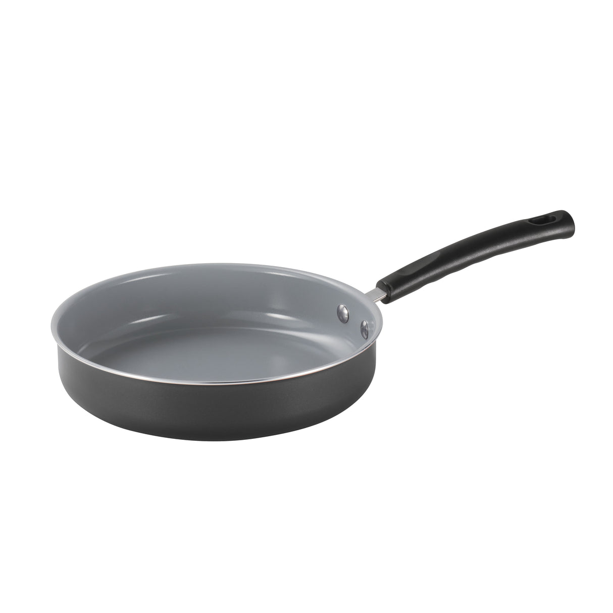 10 Piece Ceramic Nonstick Cookware Set, Steel Gray