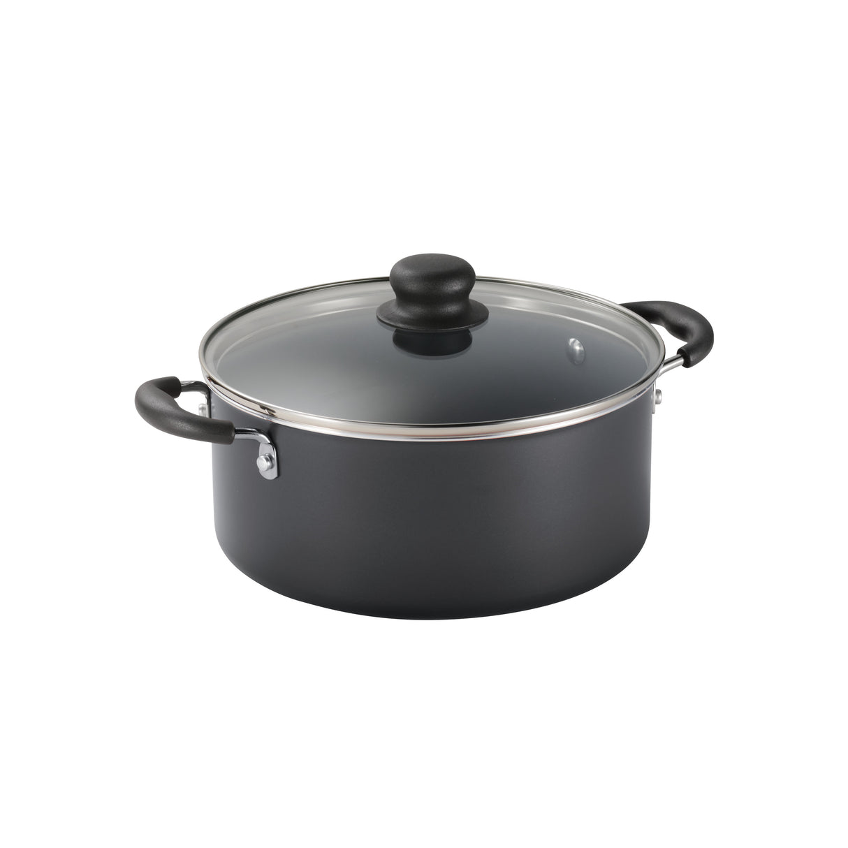 10 Piece Ceramic Nonstick Cookware Set, Steel Gray