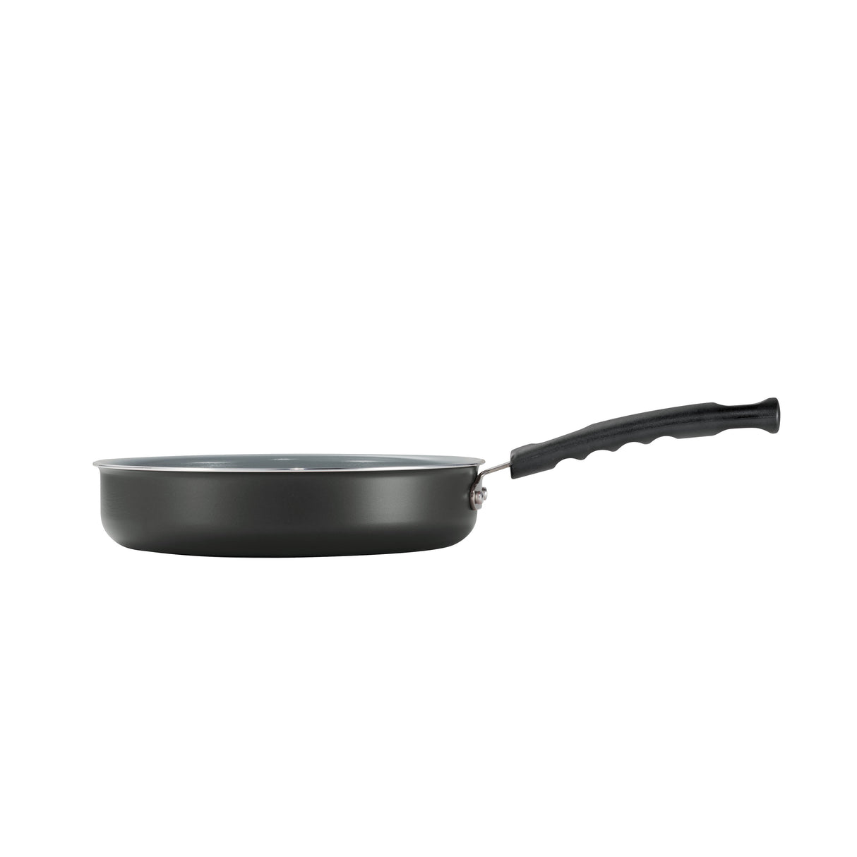 10 Piece Ceramic Nonstick Cookware Set, Steel Gray