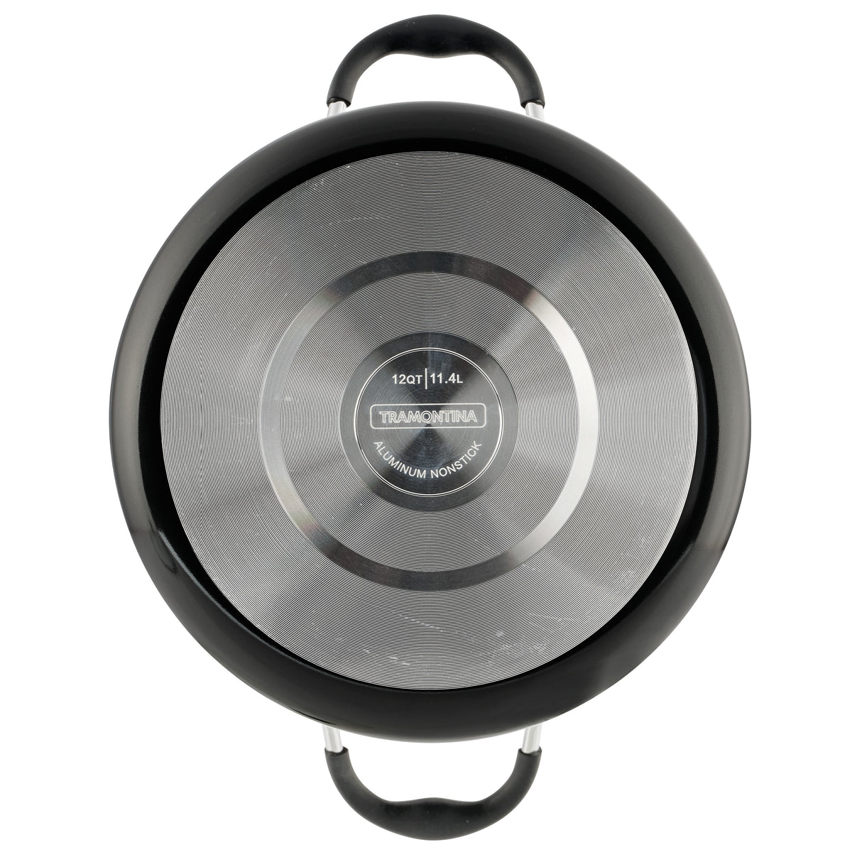 12 Quart Ceramic Nonstick Covered Stock Pot, Charcoal Gray