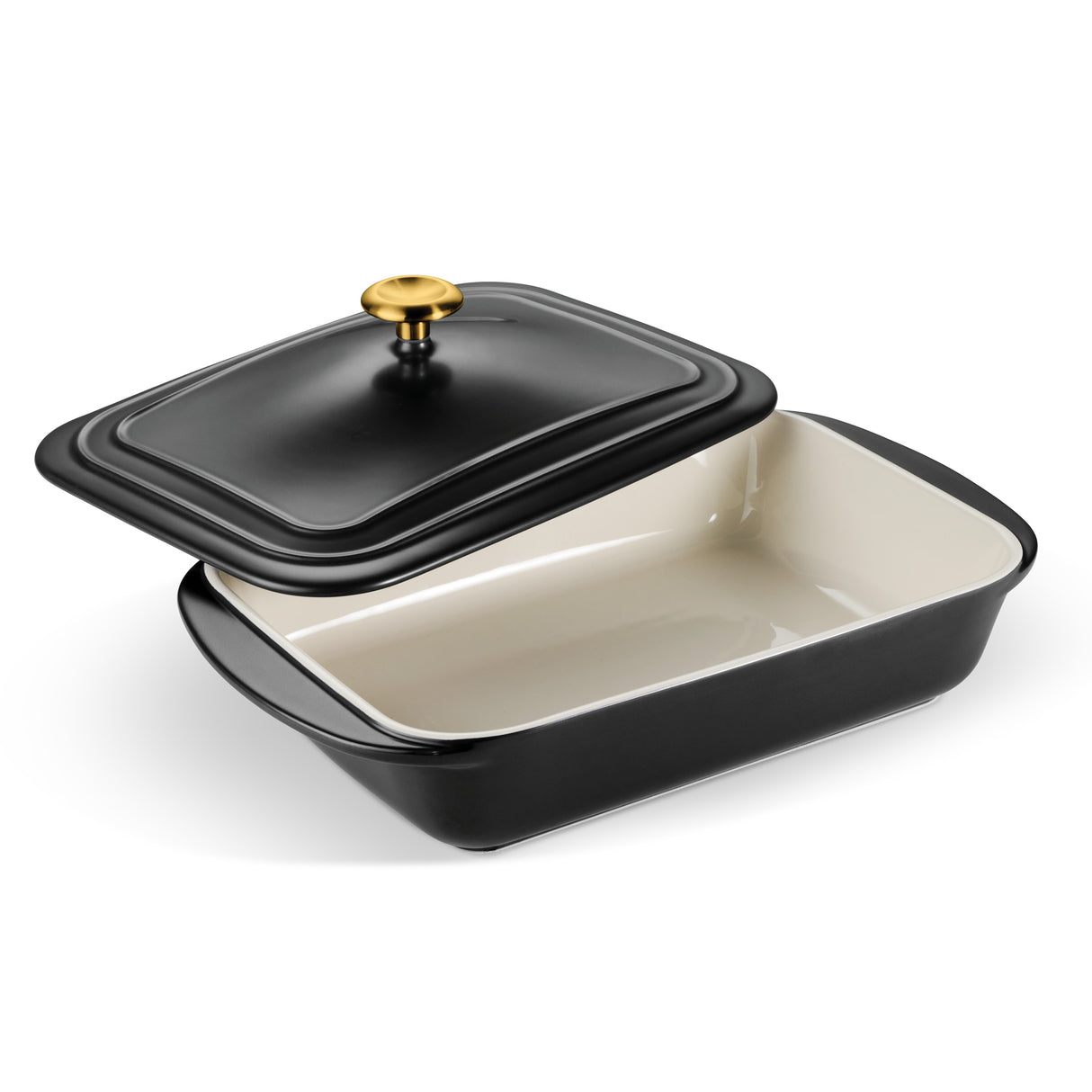 13.6 x 9.6 Inch Covered Ceramic Baking Dish