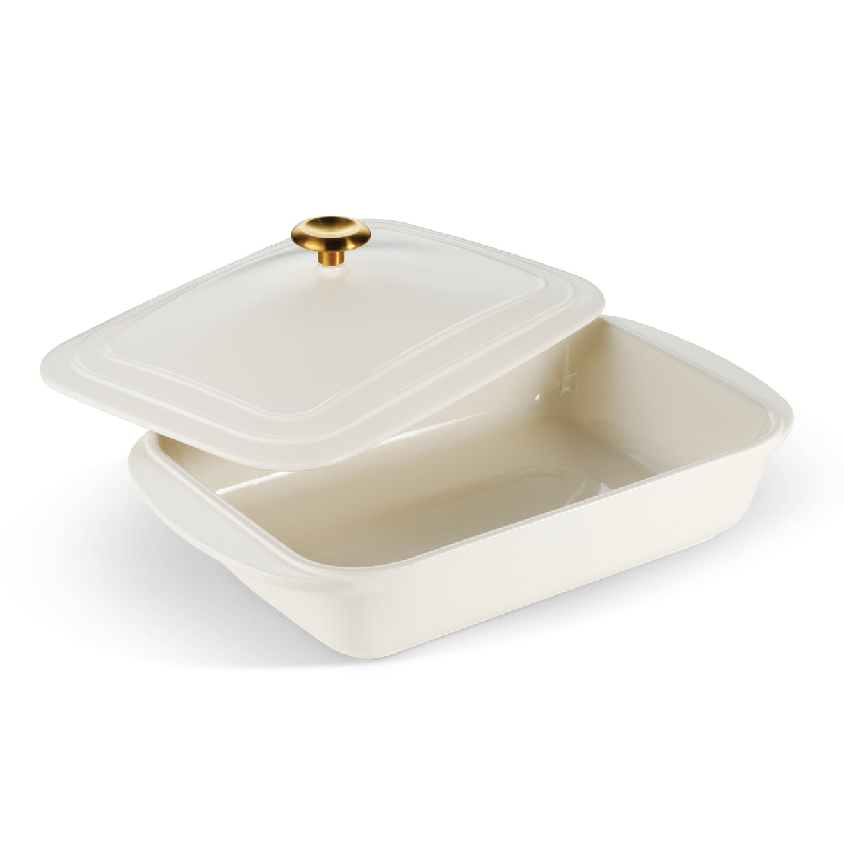 13.6 x 9.6 Inch Covered Ceramic Baking Dish