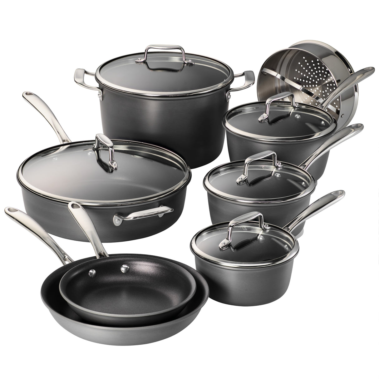 Gourmet 13 Piece Hard Anodized Cookware Set
