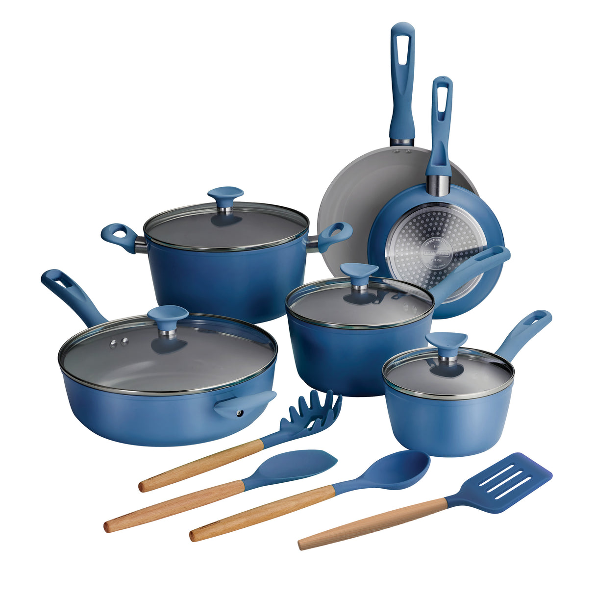 14 Piece Ceramic Induction-Ready Cookware Set