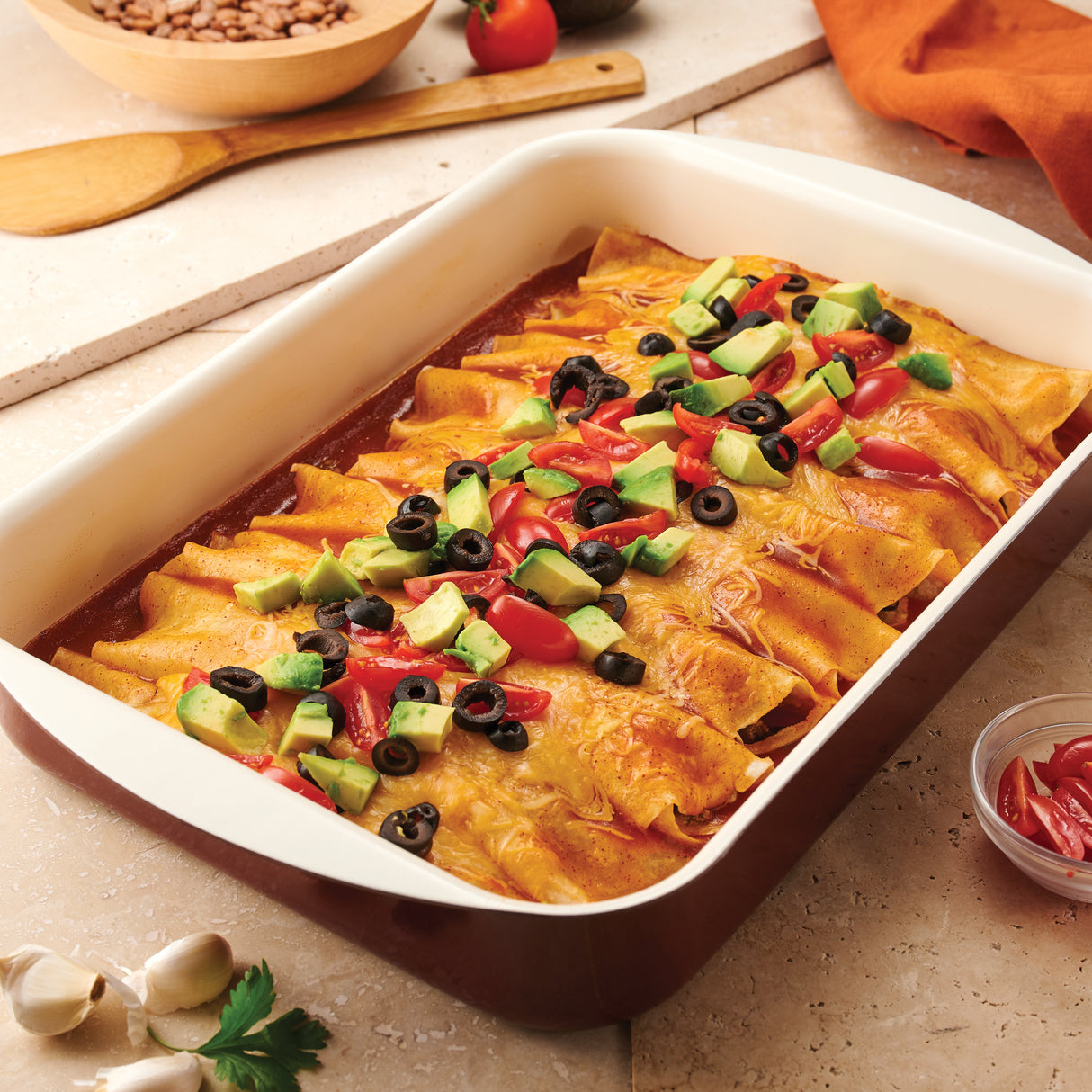 14 x 10 Inch Ceramic Roasting Pan - Metallic Copper