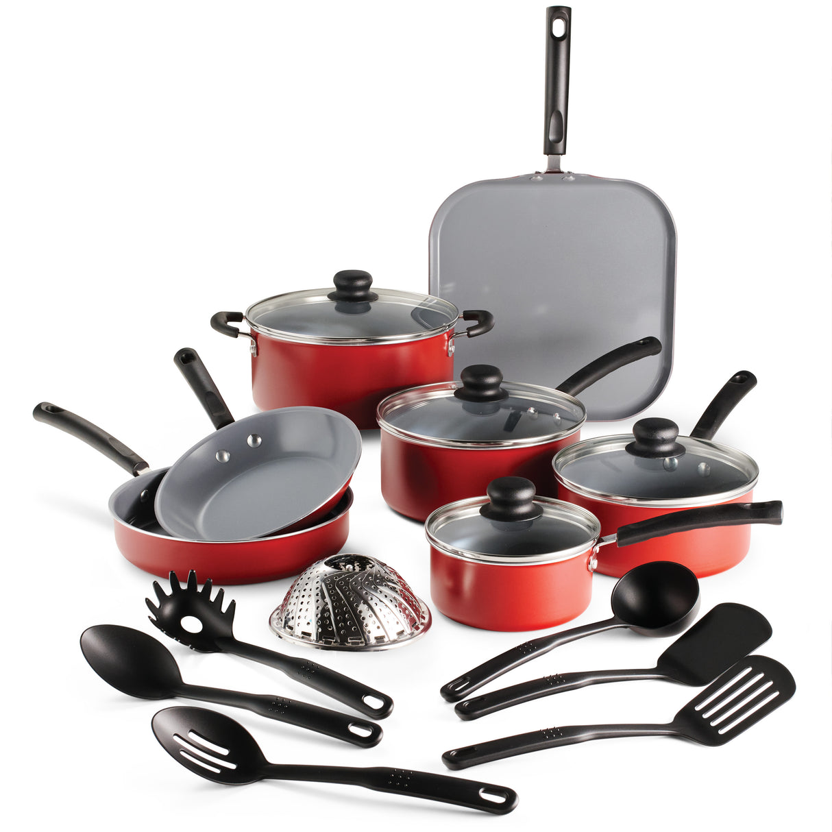 18 Piece Ceramic Nonstick Cookware Set