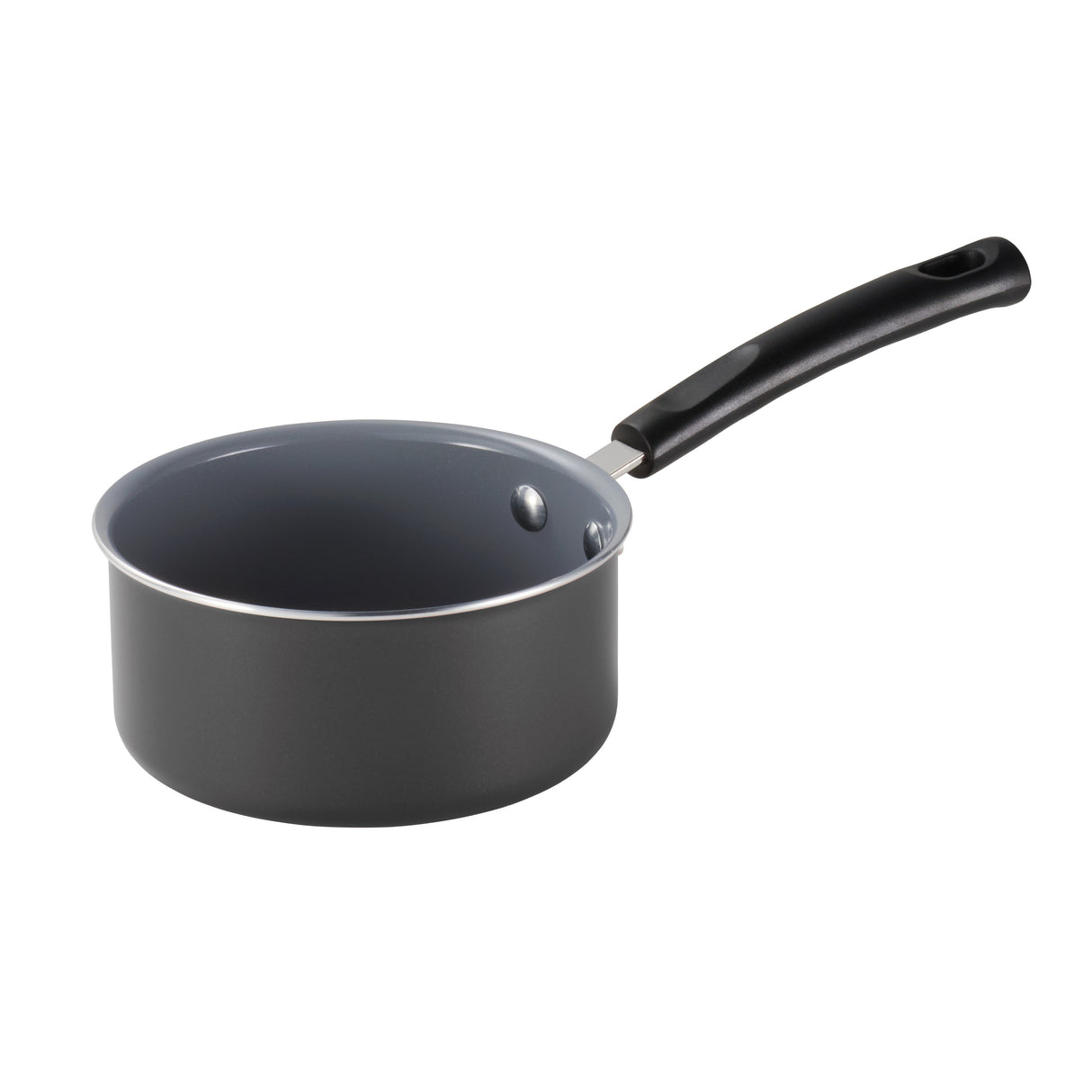 1 Quart Ceramic Nonstick Open Sauce Pan, Steel Gray