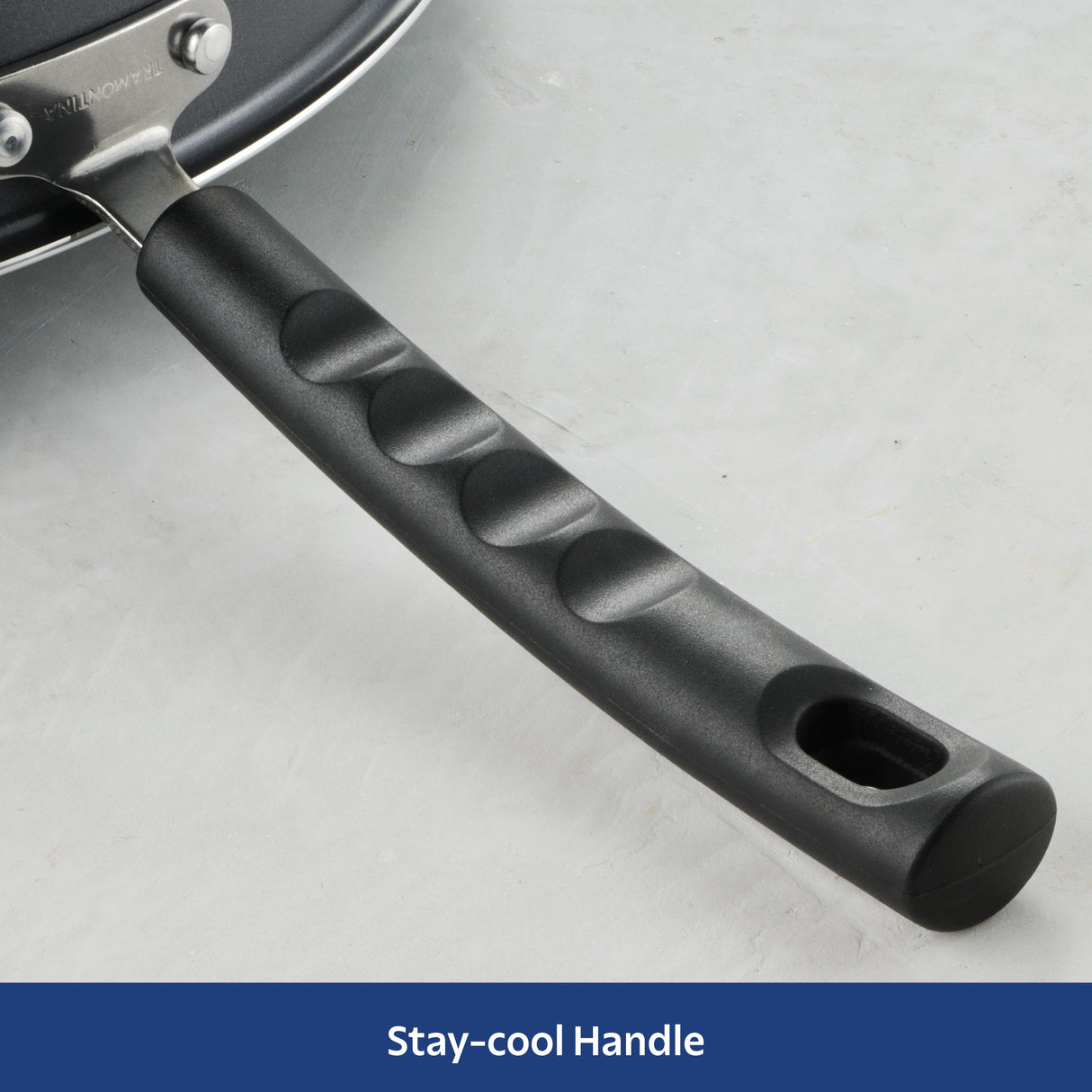 1 Quart Ceramic Nonstick Open Sauce Pan, Steel Gray