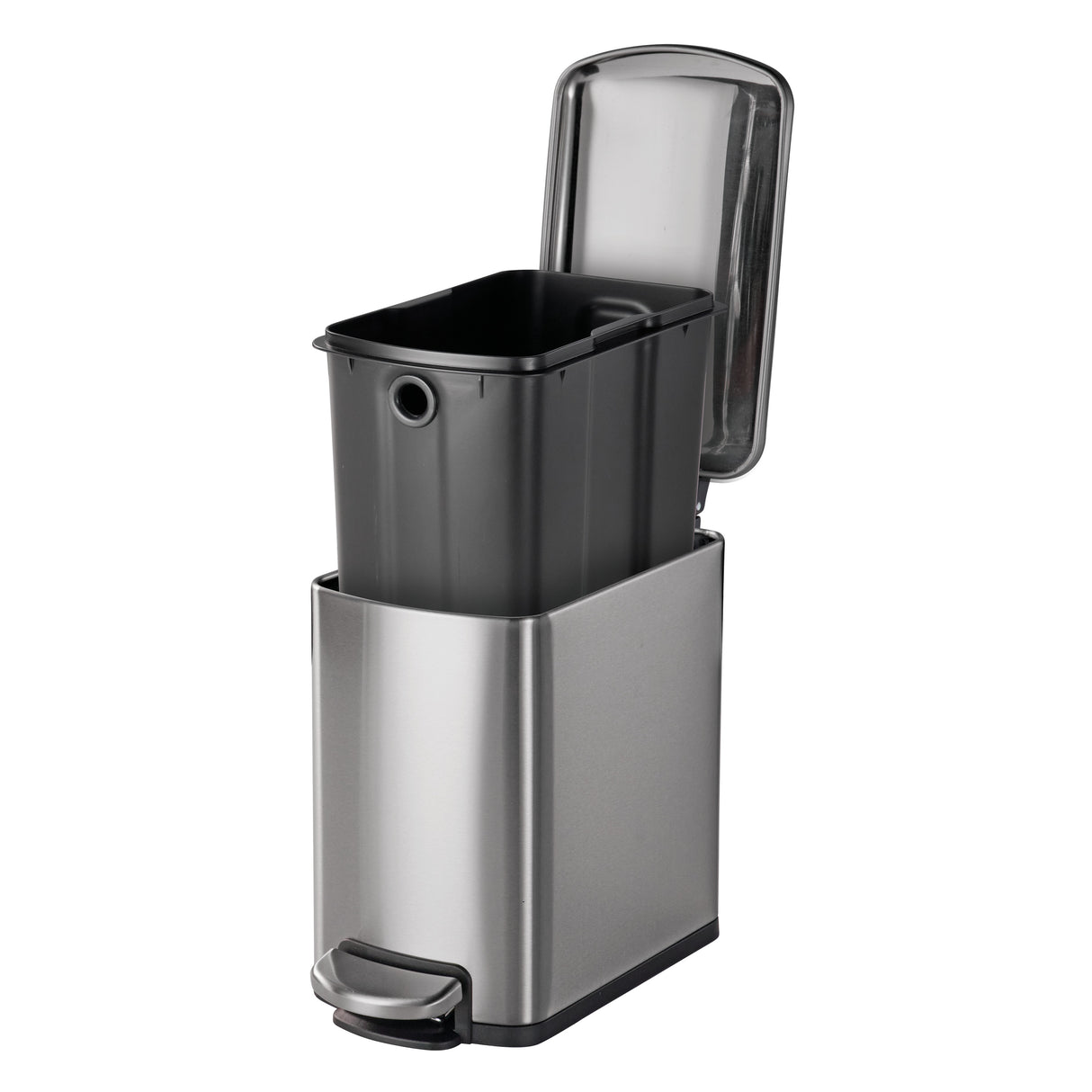 2 Pk-1.6 Gallon Step Trash Cans