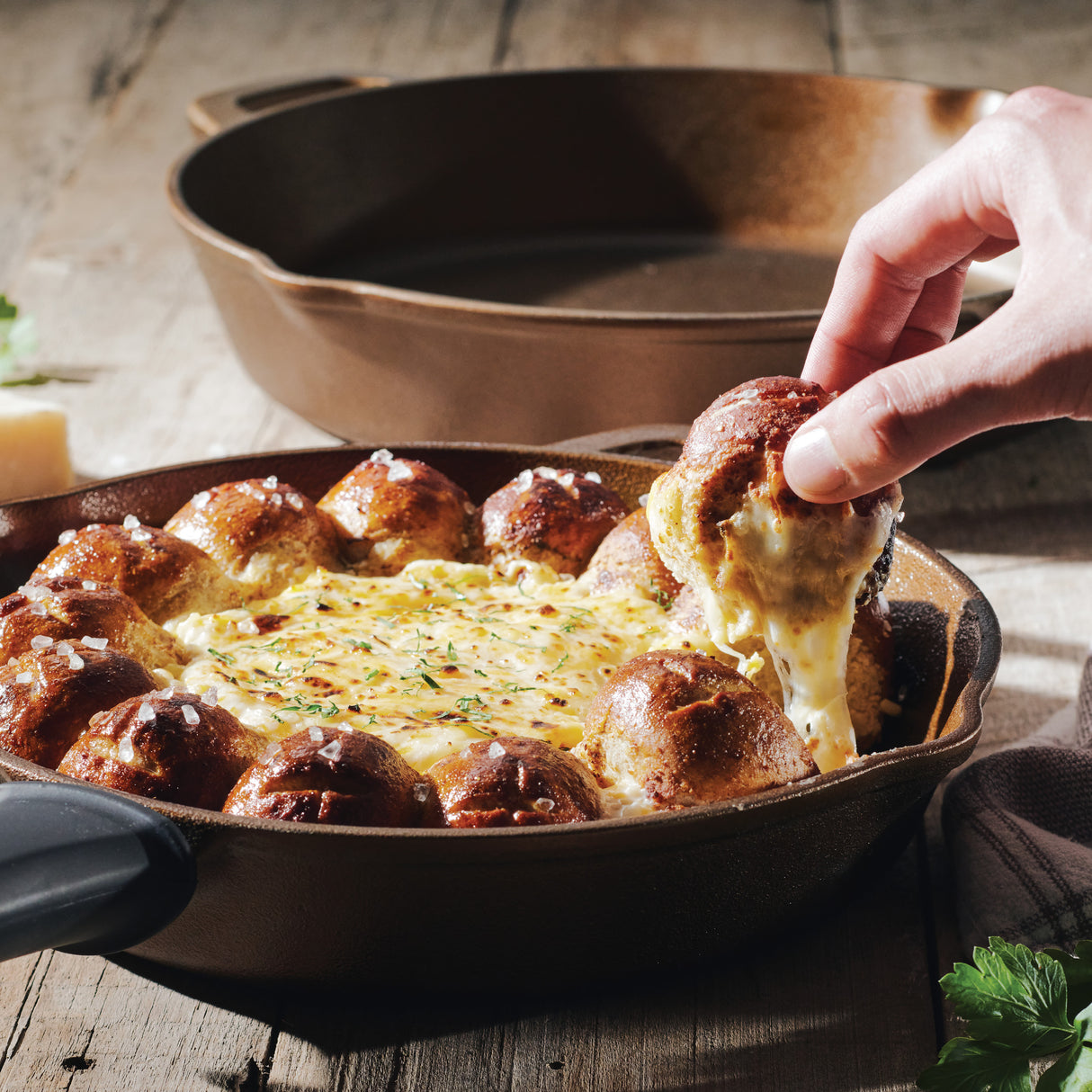 10 & 12-Inch Preseasoned Cast Iron Skillet - 2 Pack