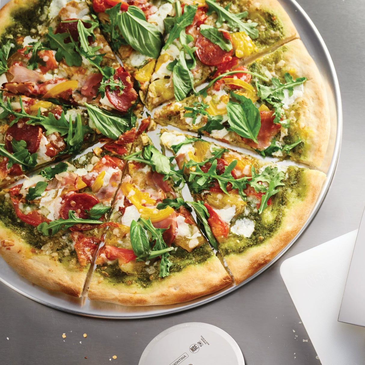 16 Inch Professional Grade Aluminum Pizza Pans - 2 Pk