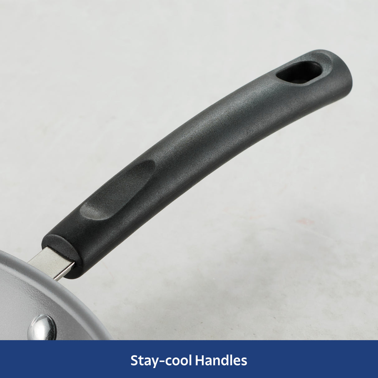 2 Piece Ceramic Nonstick Saute Pan Set, Steel Gray