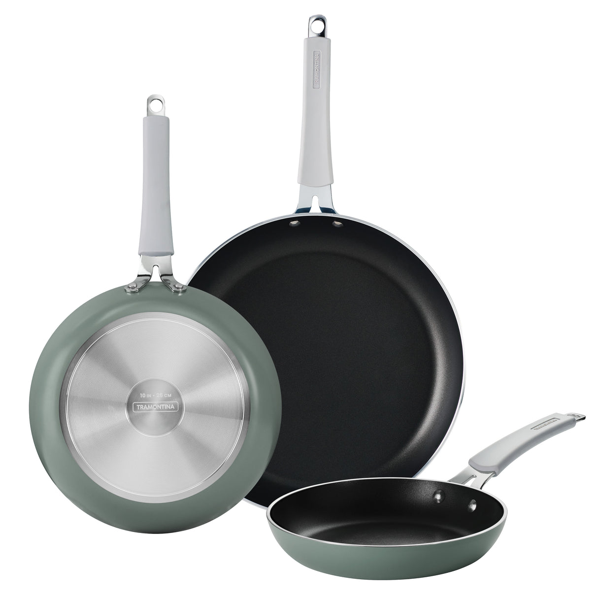 3 Pk Fry Pans with Nonstick Interior