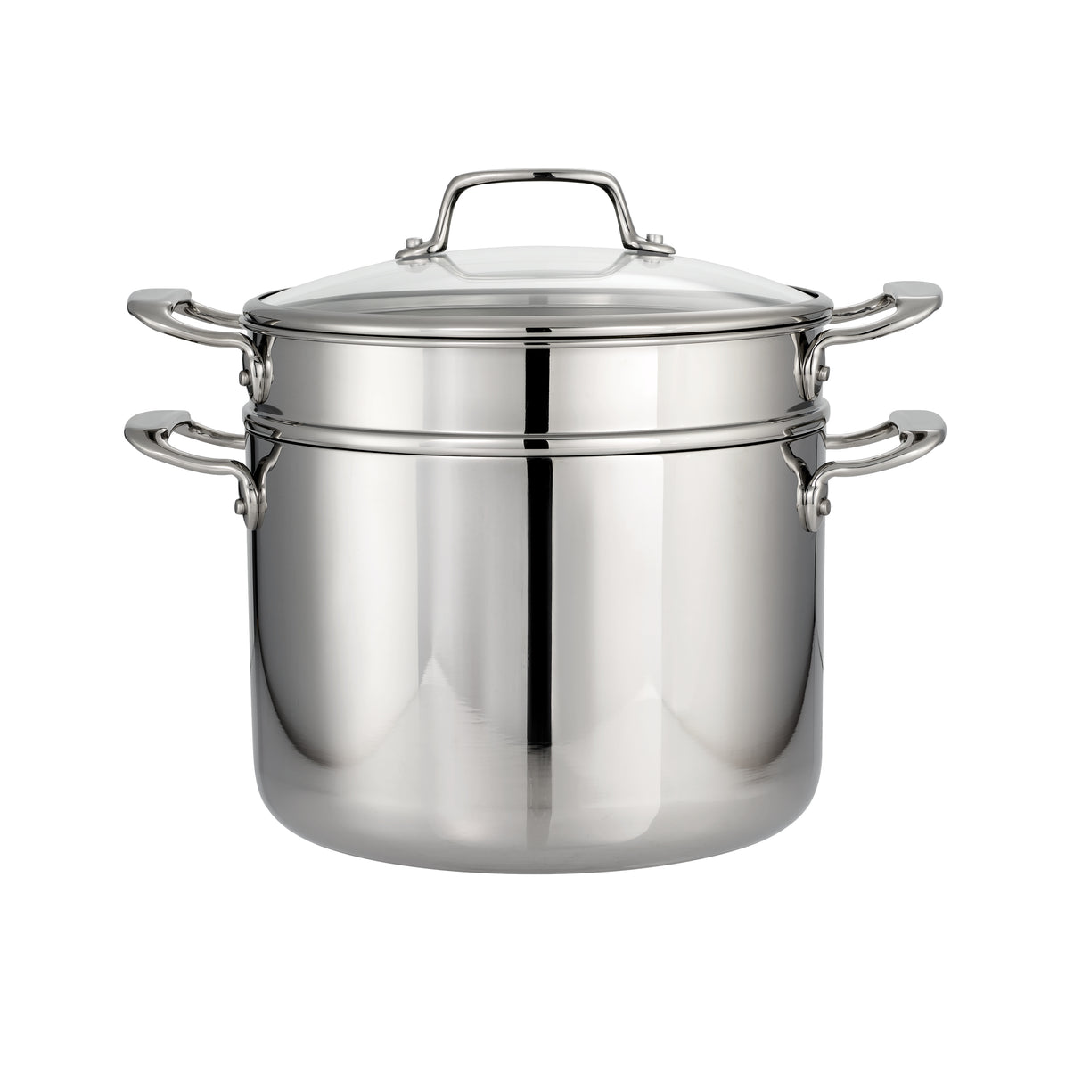 Tri-Ply Clad 3 Pc Multi Cooker - Glass Lid