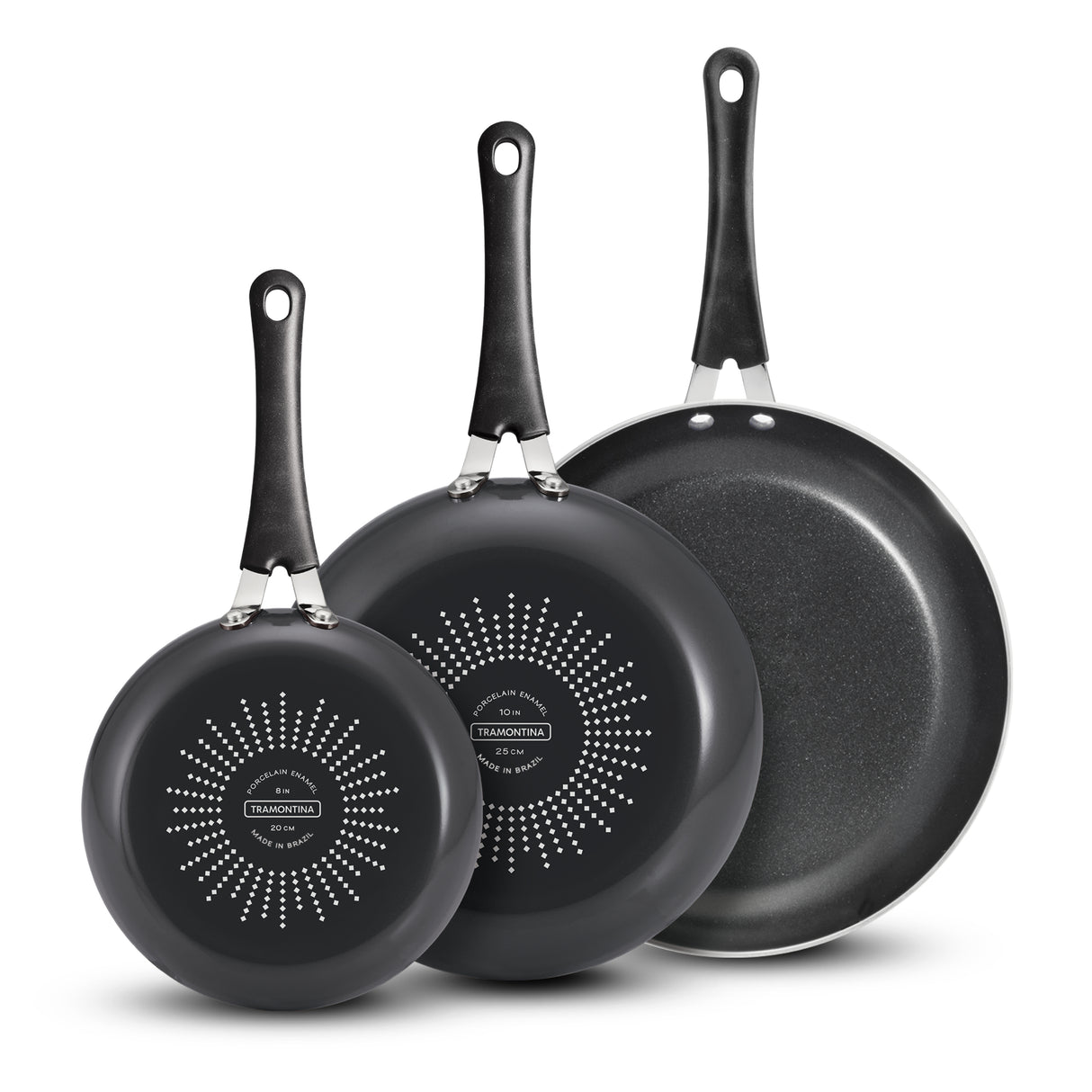 3 Pk Aluminum Fry Pan Set