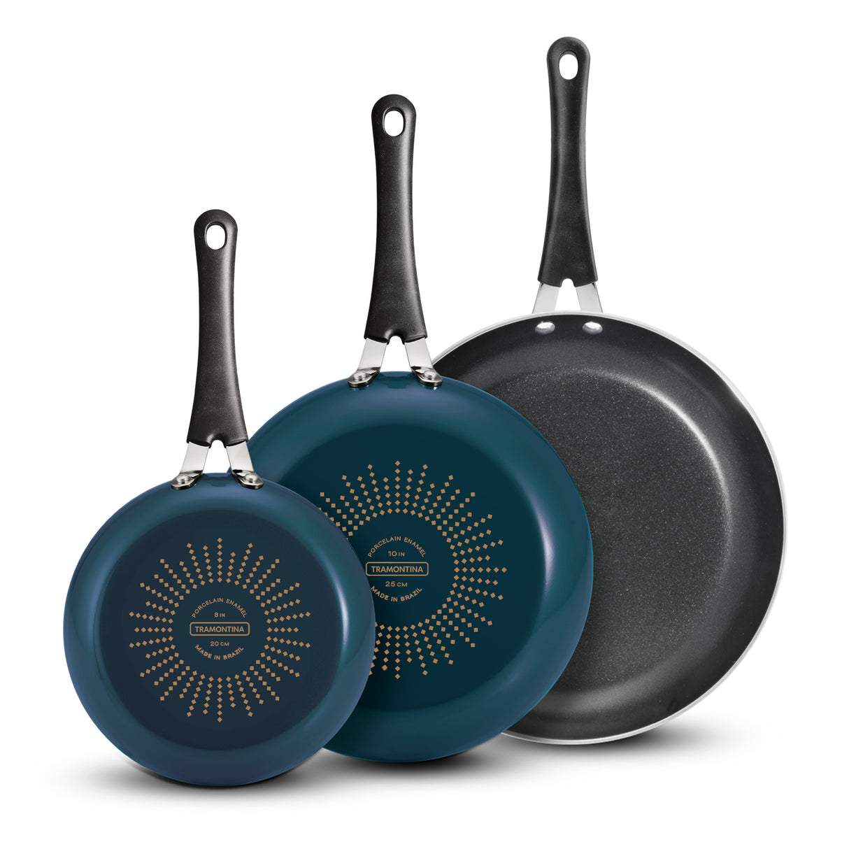 3 Pk Aluminum Fry Pan Set