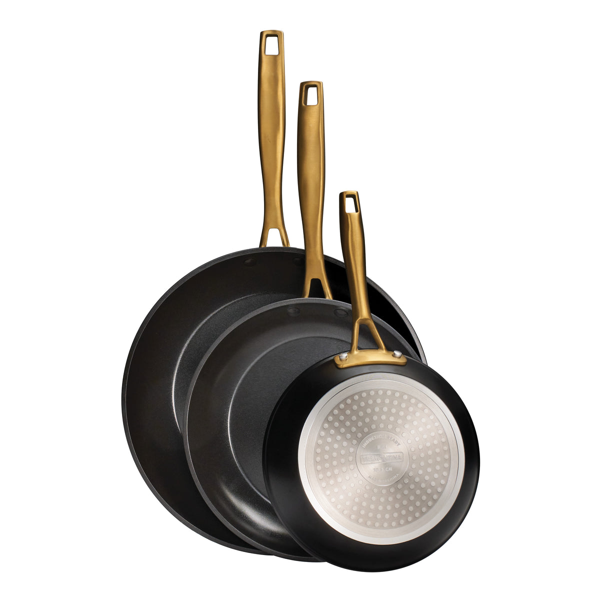 Cold Forged 3-Pack Fry Pans with Ceramic Interior