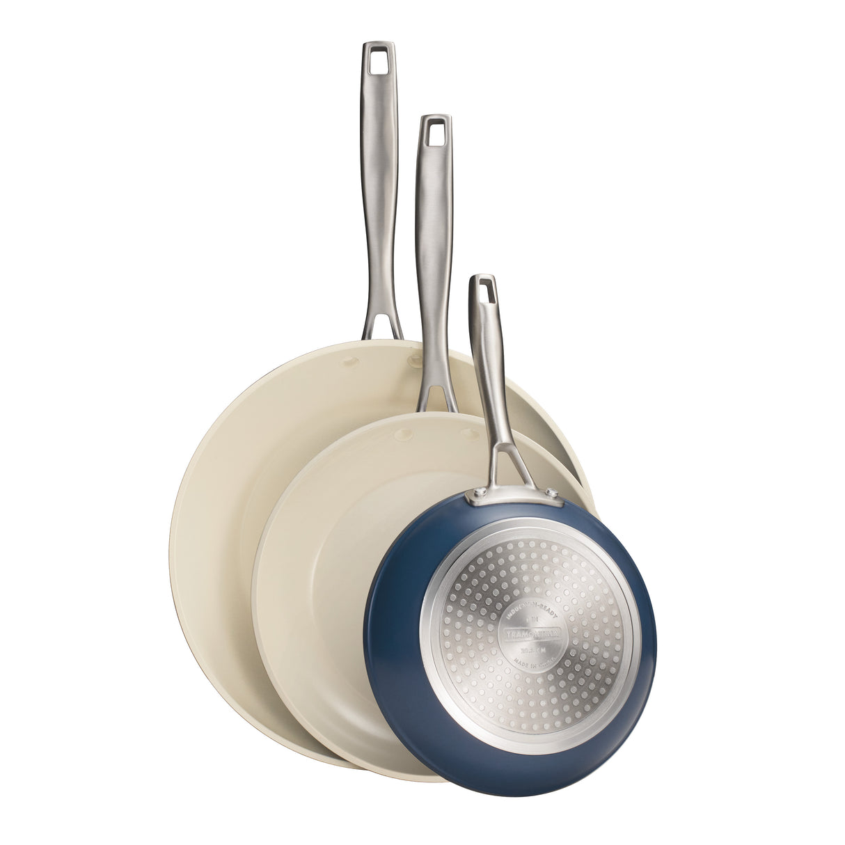 Cold Forged 3-Pack Fry Pans with Ceramic Interior