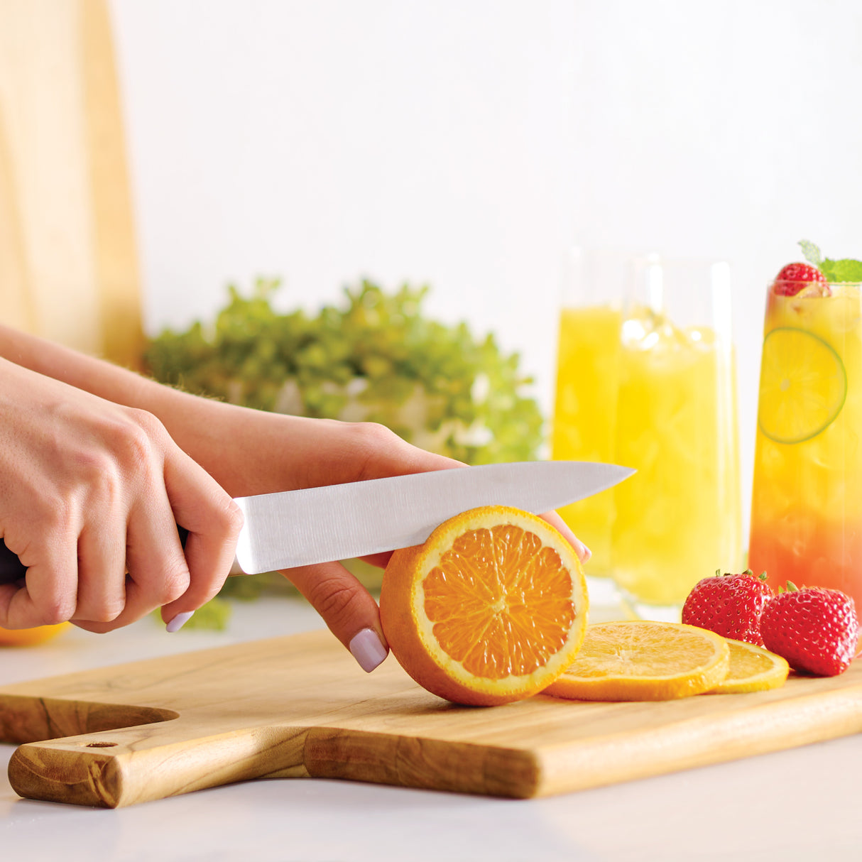 3 Piece Teak Wood Kitchen Board Set with Handles