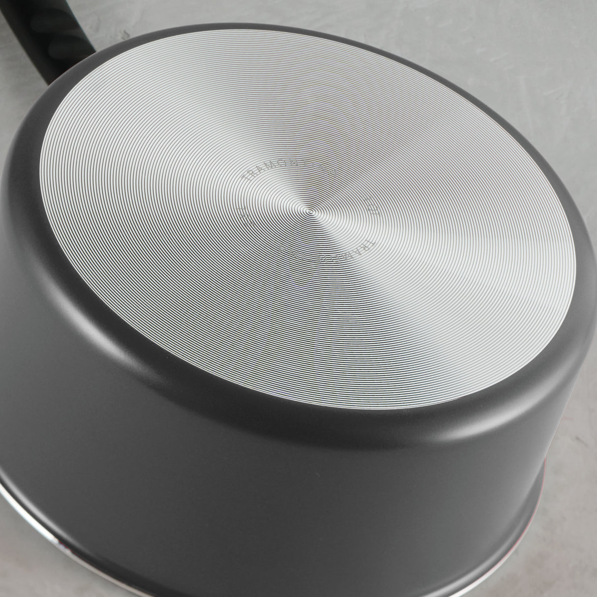 3 Quart Ceramic Nonstick Covered Sauce Pan, Steel Gray