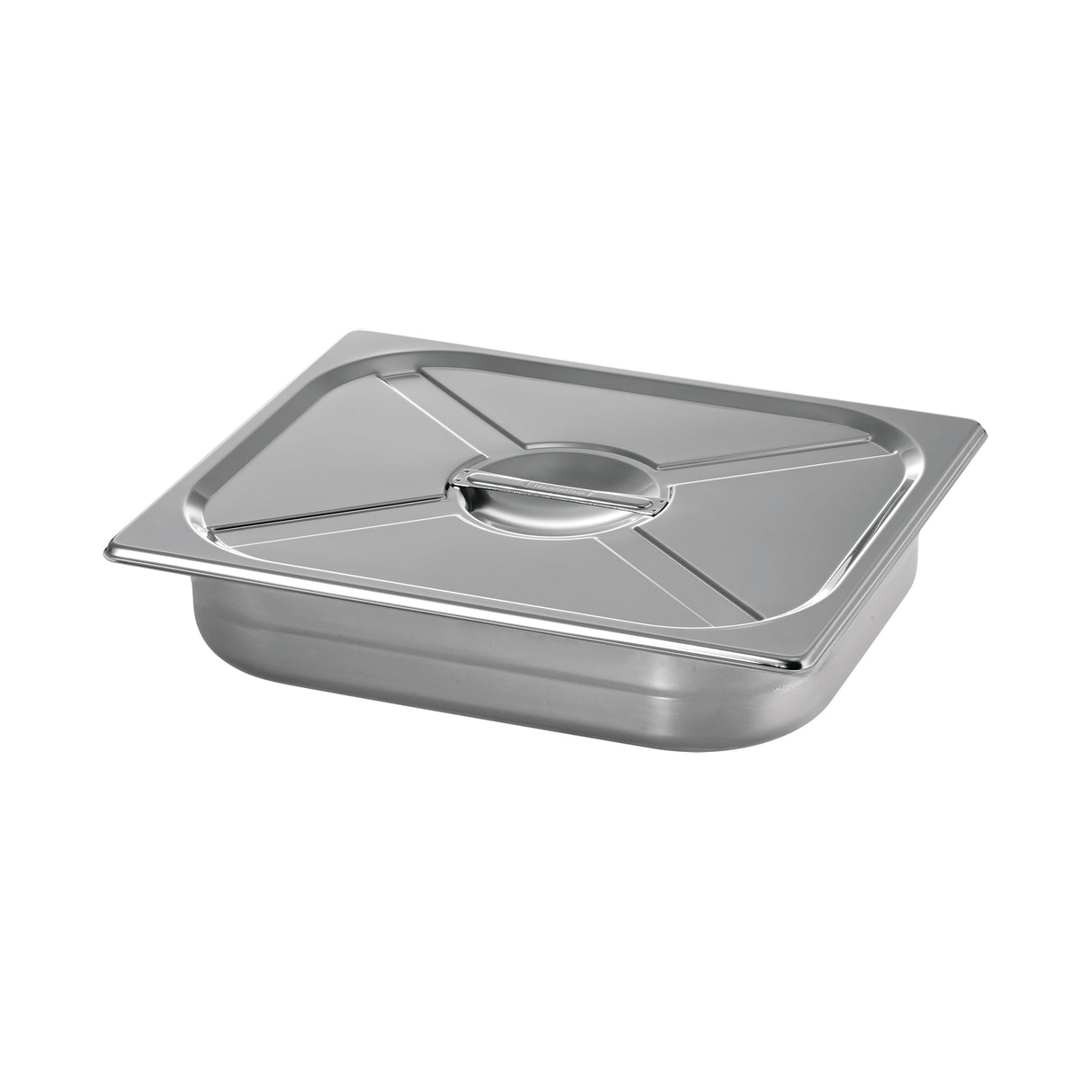 4.5 Quart Stainless Steel Covered Half Size Food Pan