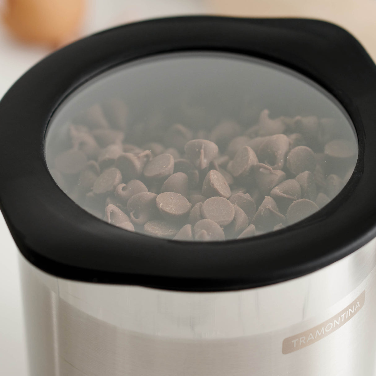 4 Piece Stainless Steel Canister Set - Black