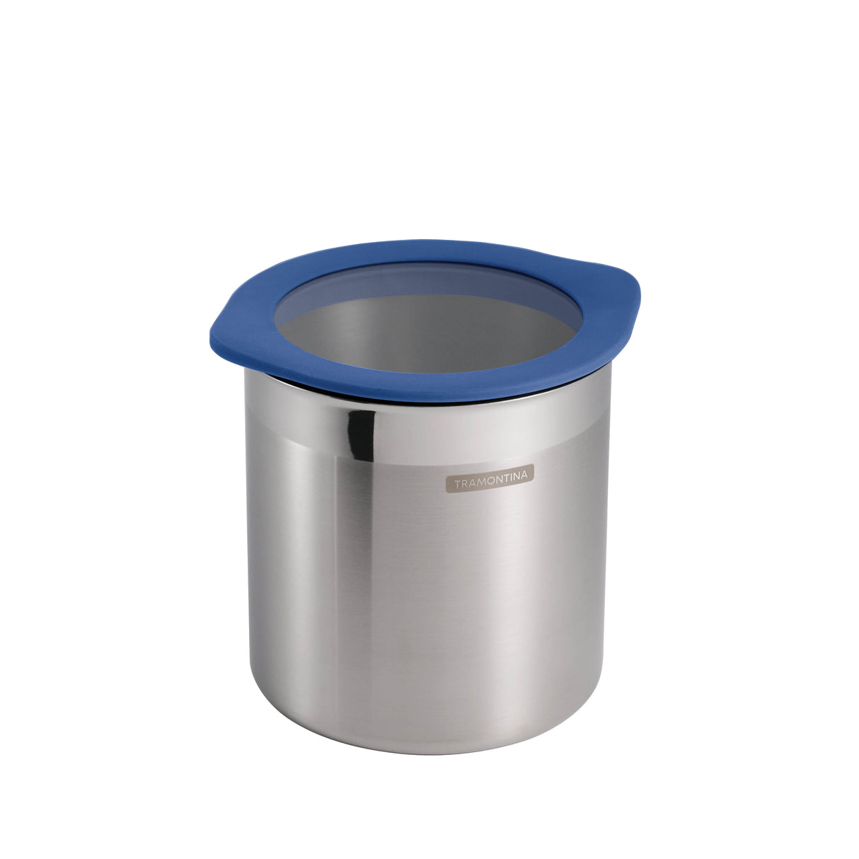 4 Piece Stainless Steel Canister Set - Blue