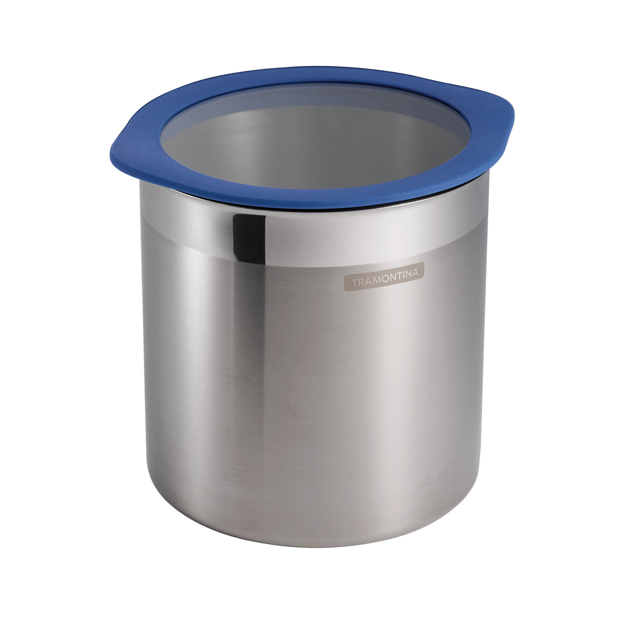 4 Piece Stainless Steel Canister Set - Blue