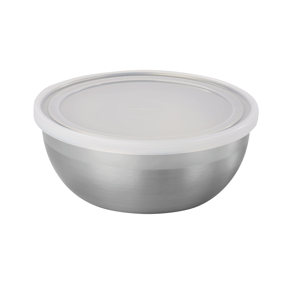 6 Piece Stainless Steel Covered Round Container Set - Frosted Lids