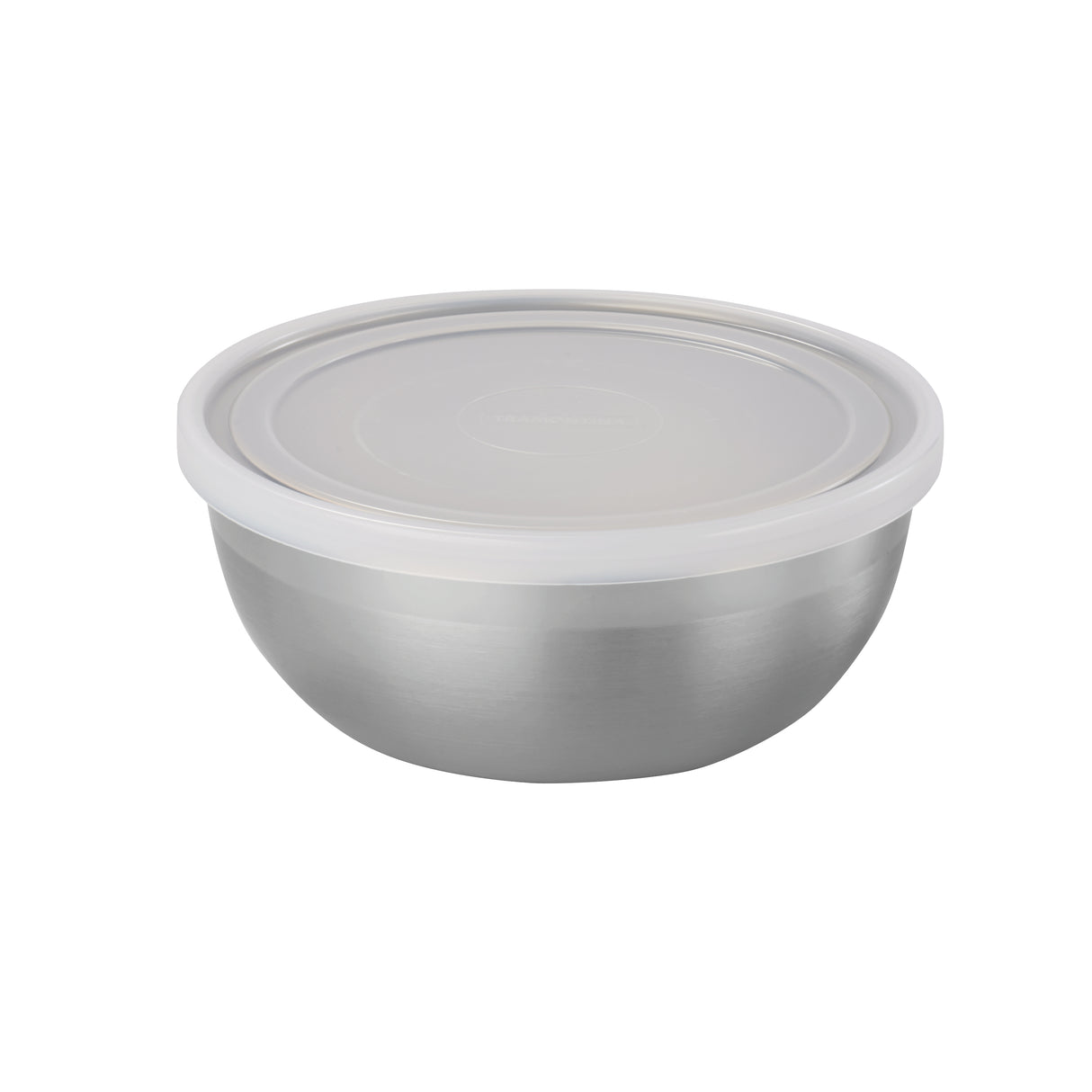 6 Piece Stainless Steel Covered Round Container Set - Frosted Lids