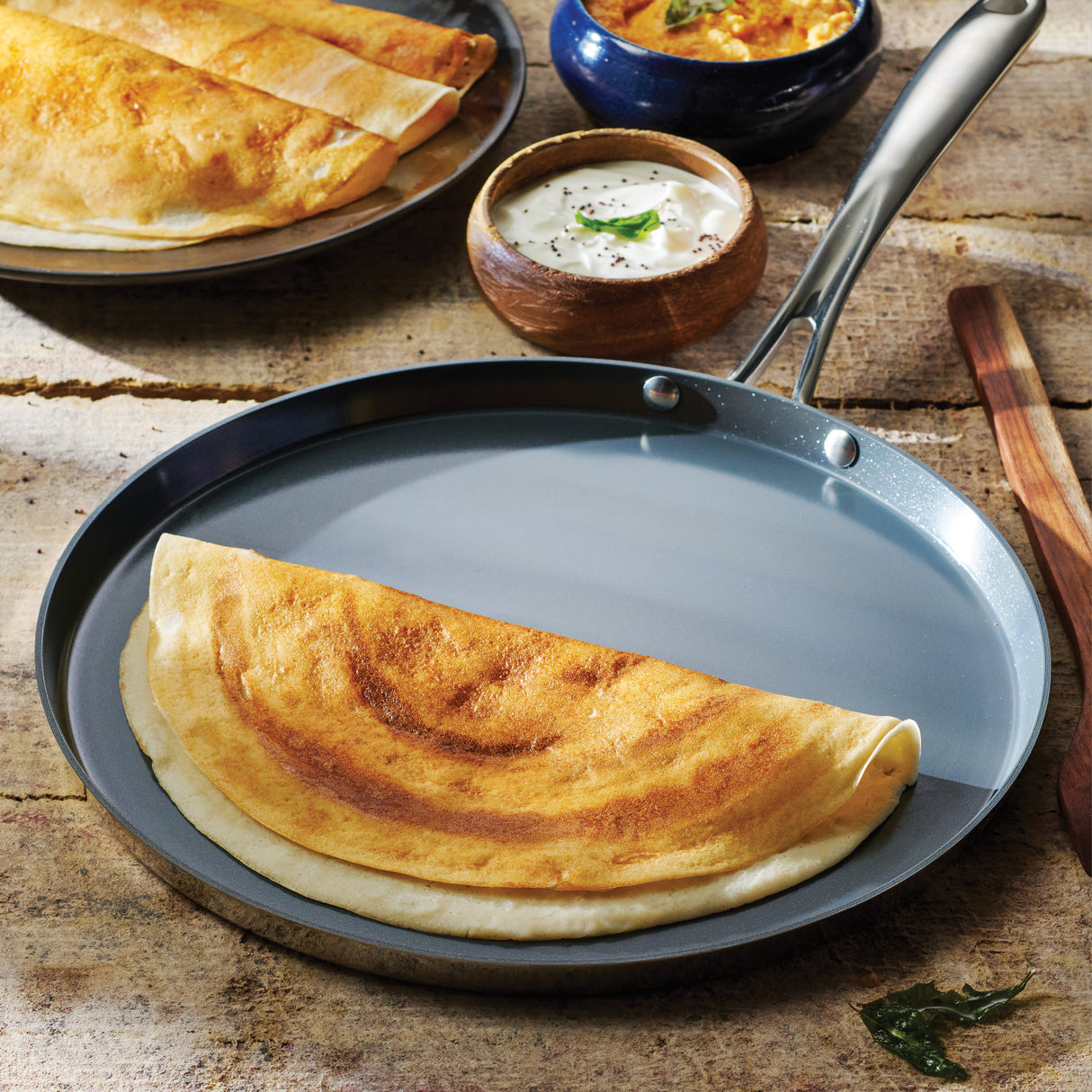 6.5 Quart Covered Casserole, 12 Inch Dosa Tawa & Tadka Set
