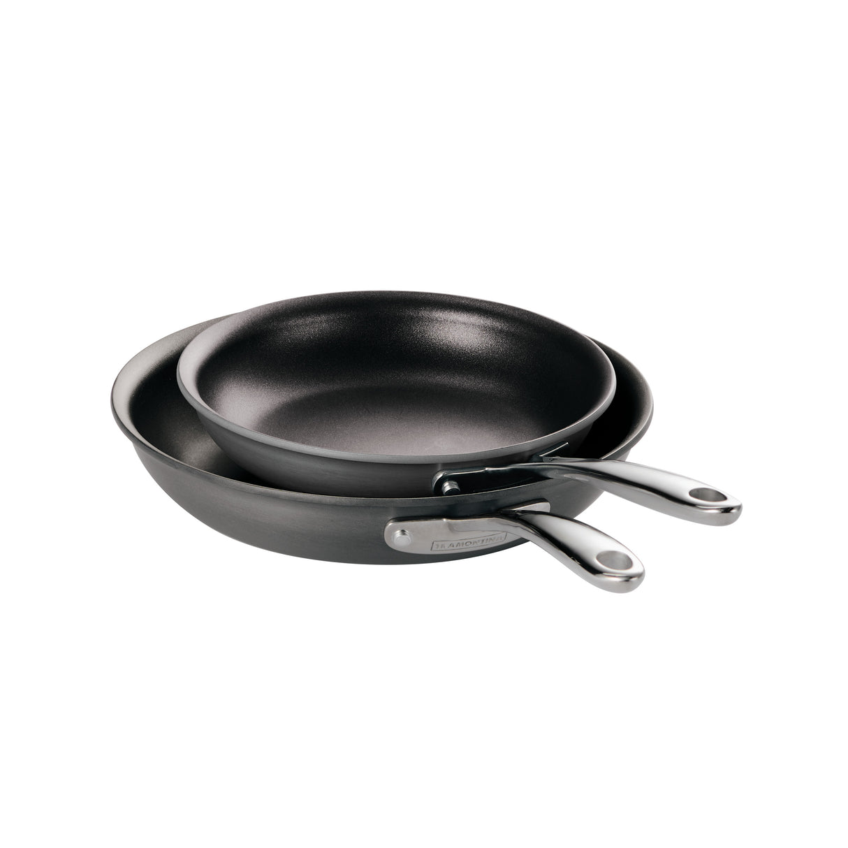 Hard Anodized Aluminum 2 Pack Fry Pan Set