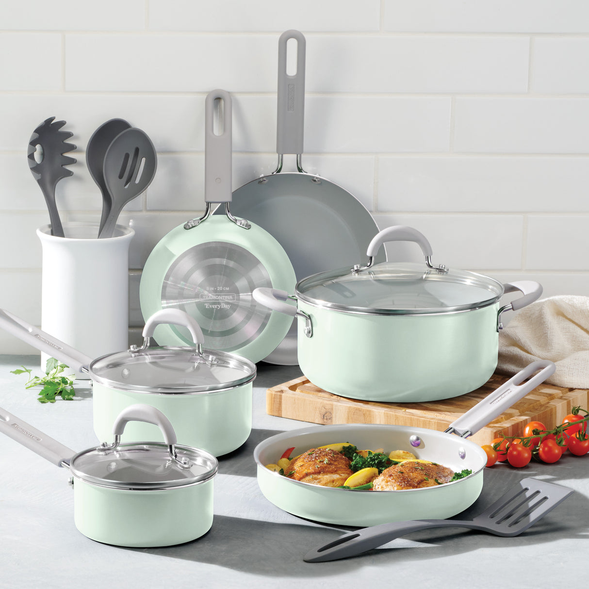 13-Piece Everyday Ceramic Nonstick Cookware Set