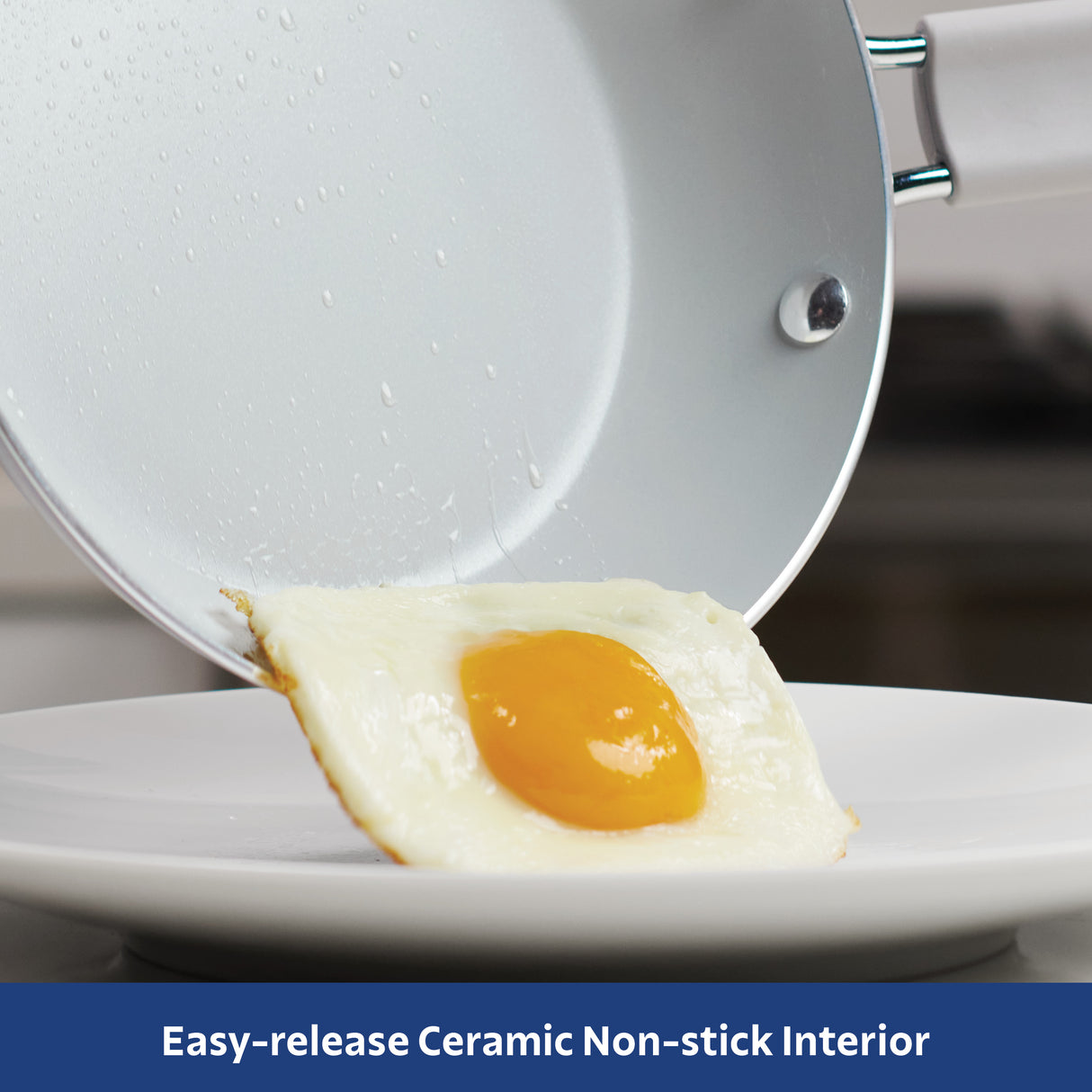 3-Piece Ceramic Fry Pan & Griddle Set – Mint