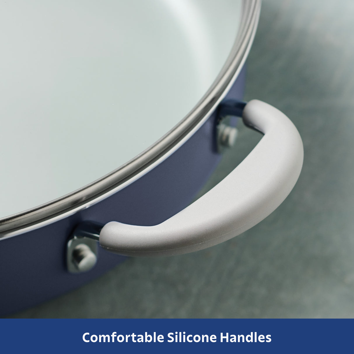 5-Quart Ceramic Covered Jumbo Cooker – Bering Sea Blue