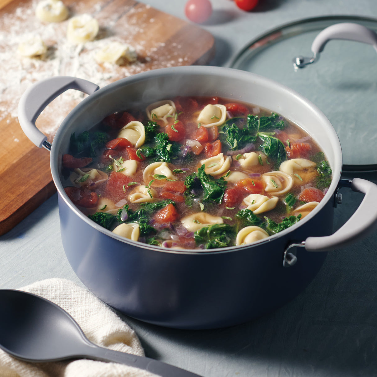 5-Quart Ceramic Covered Dutch Oven – Bering Sea Blue