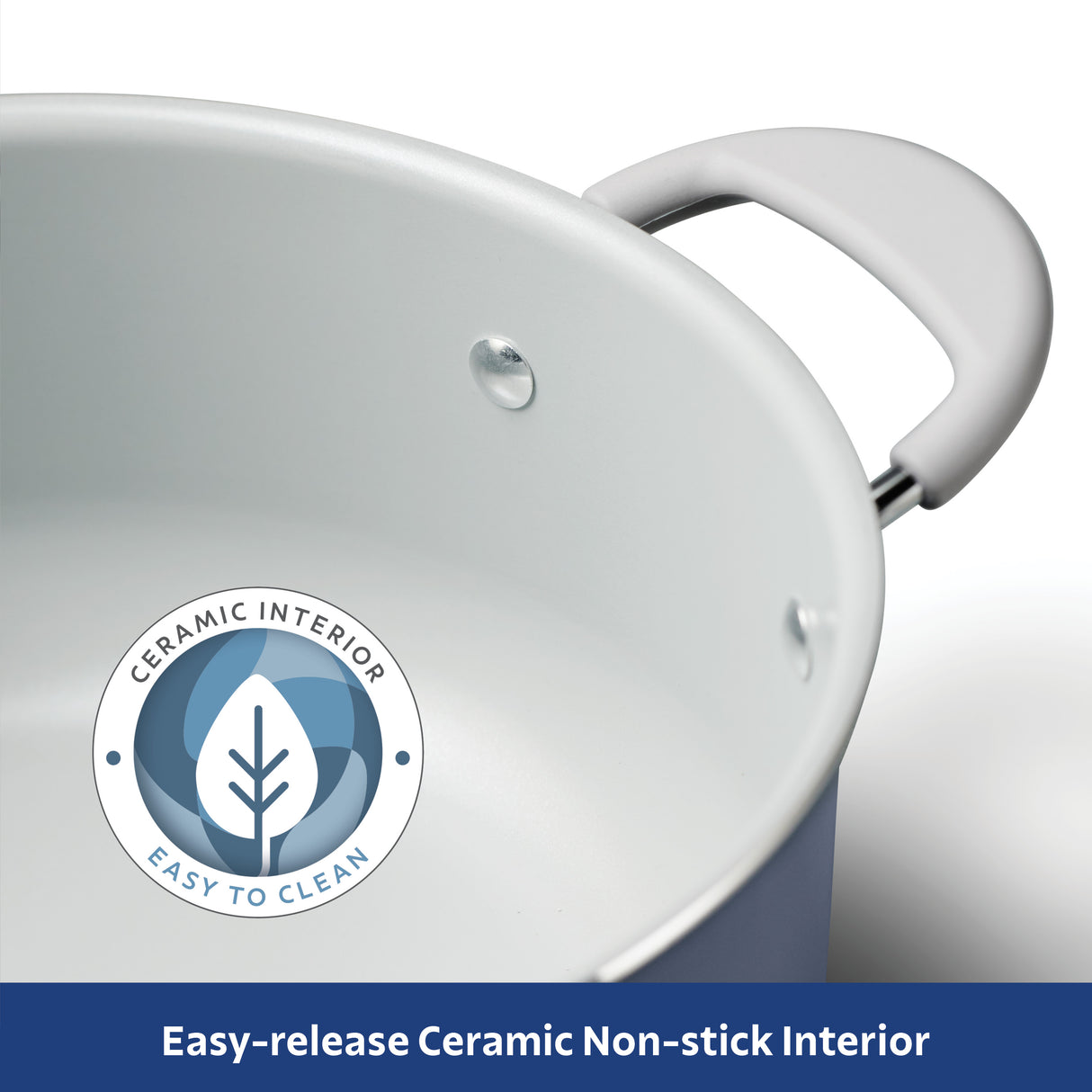 5-Quart Ceramic Covered Dutch Oven – Bering Sea Blue