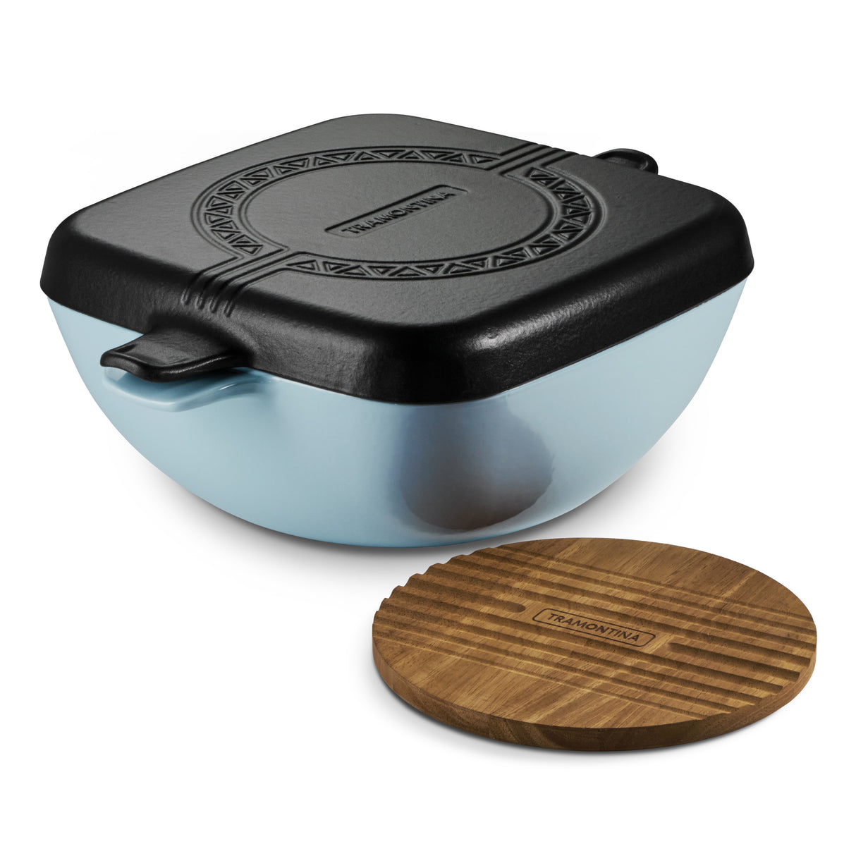 Cultura 6.5 Quart Enameled Cast Iron Multi-Cooker with Reversible Lid