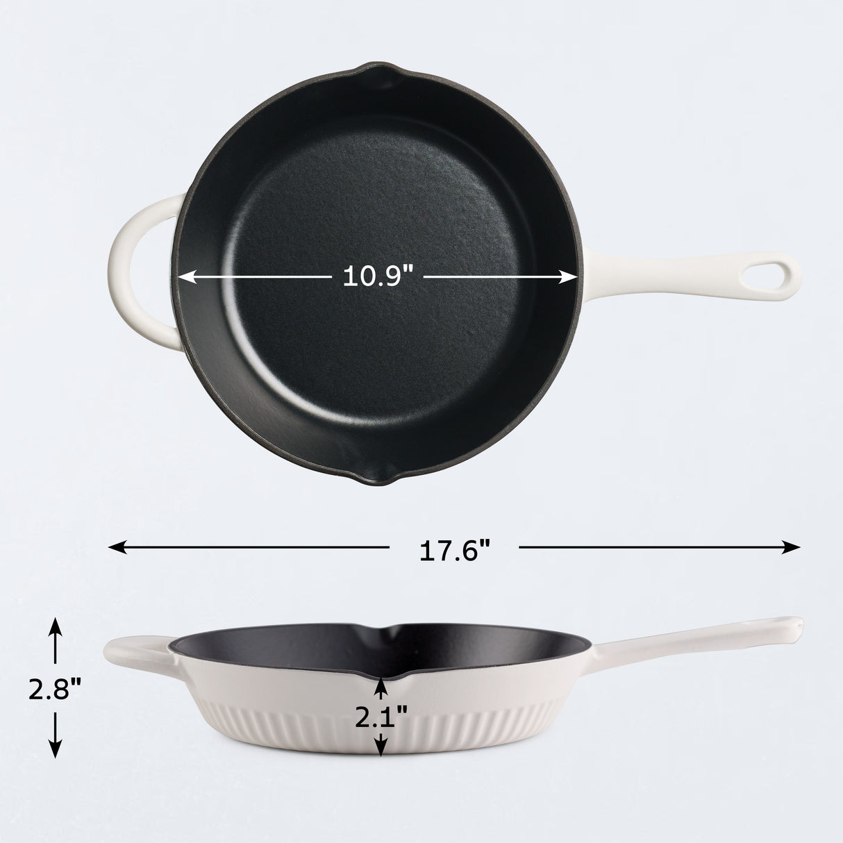 Mesa 10 Inch Enameled Cast Iron Skillet