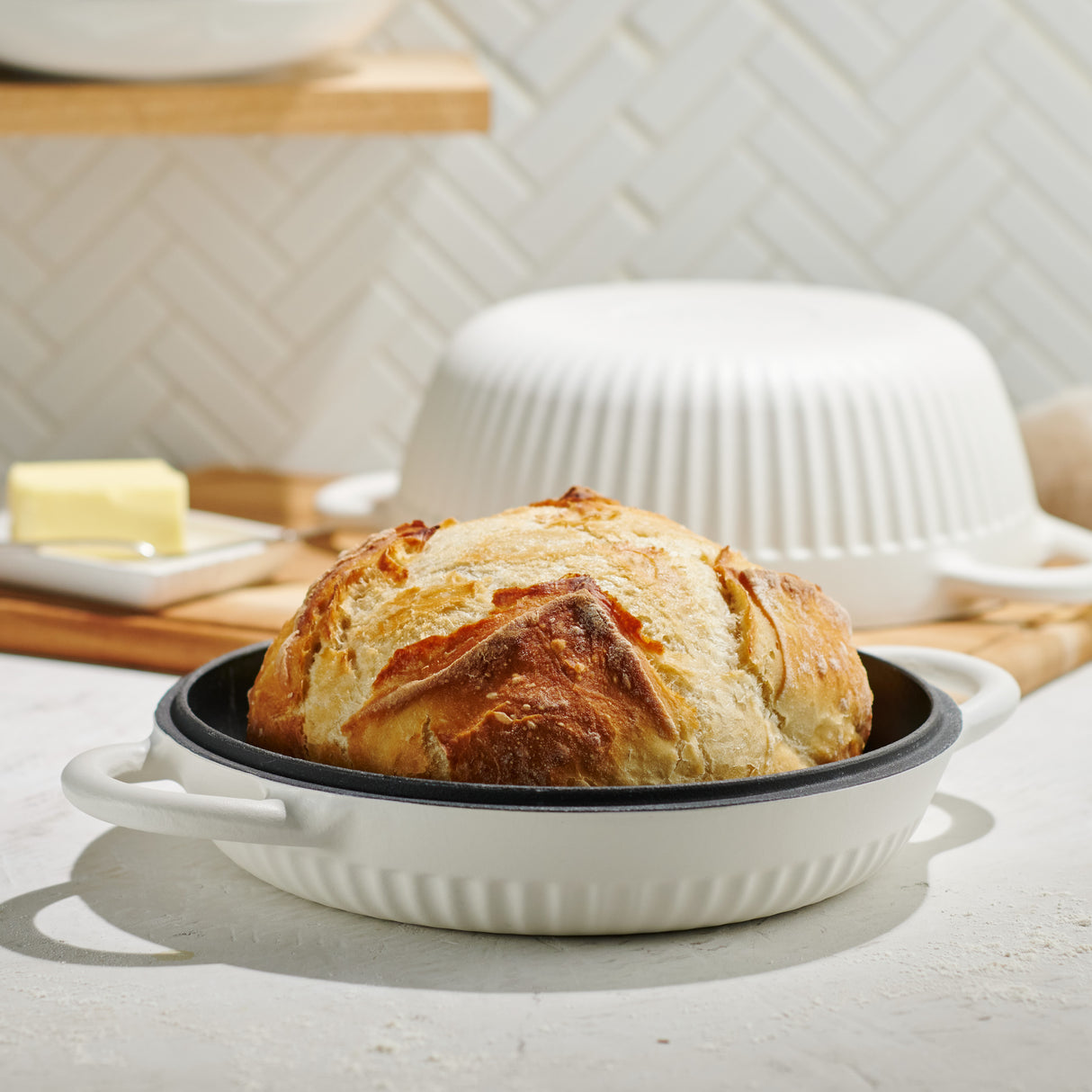 Mesa 2-Piece Enameled Cast Iron Multipurpose Bread Oven
