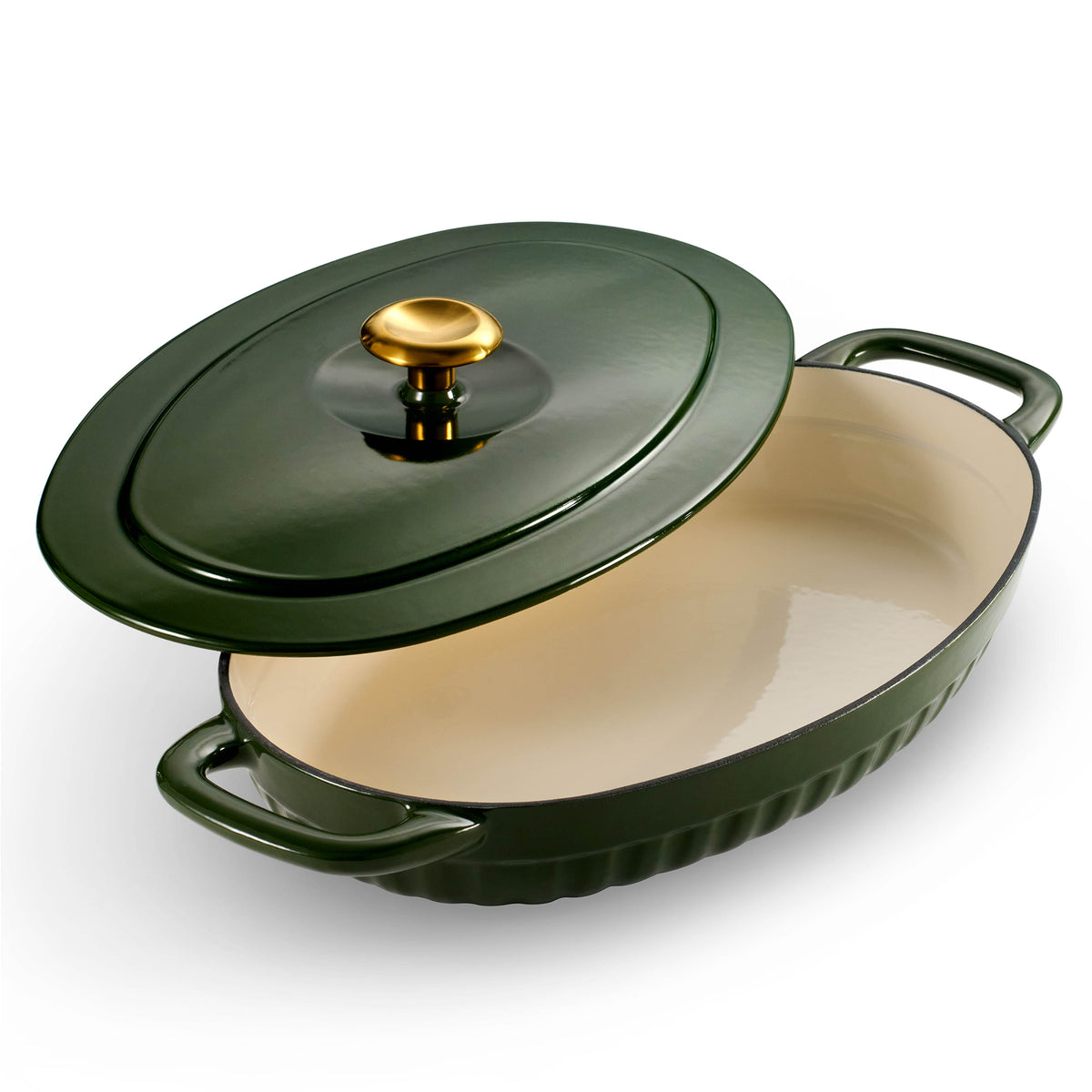 2 Piece Cast Iron Au Gratin Dish