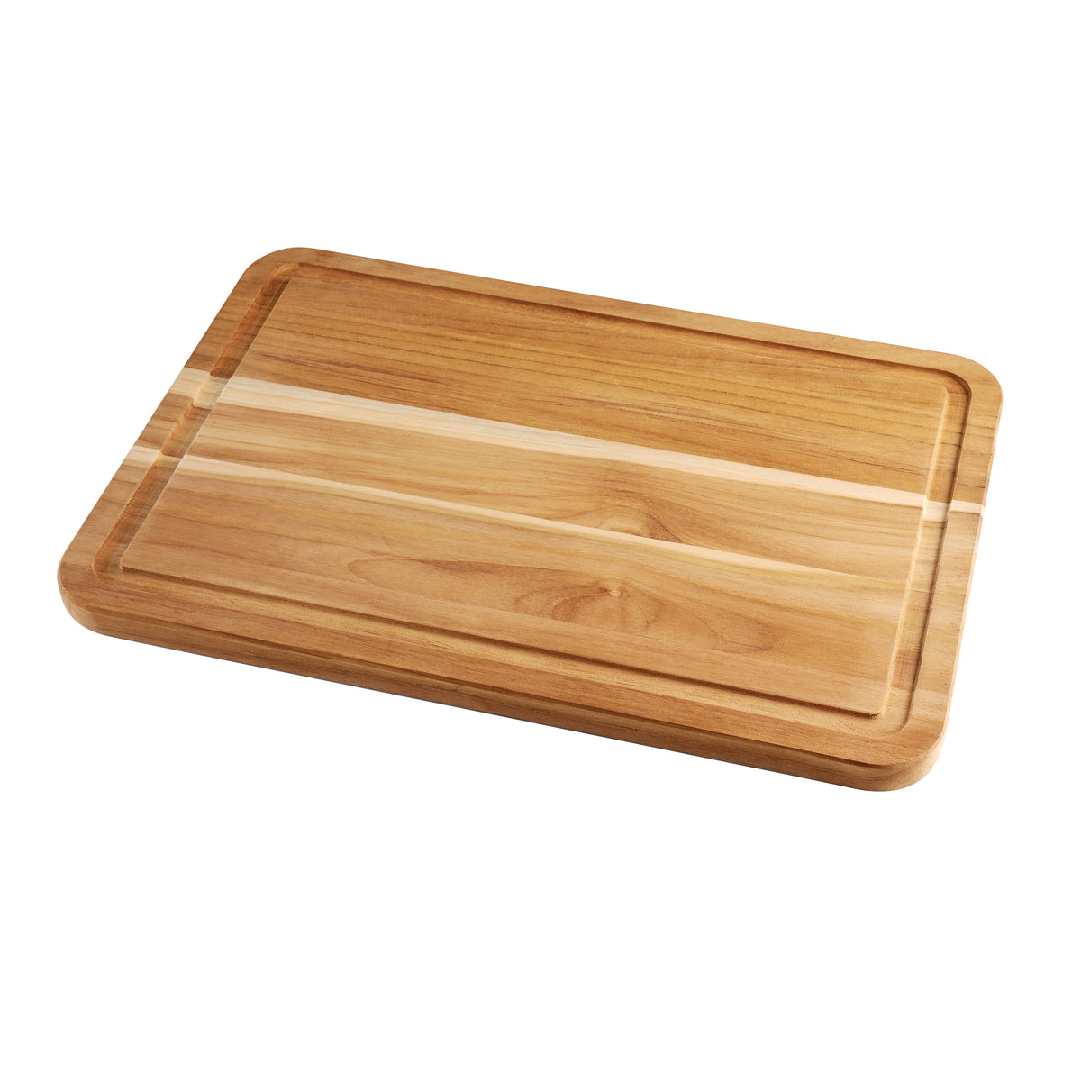 2 Piece Teak Wood Cutting Board Set