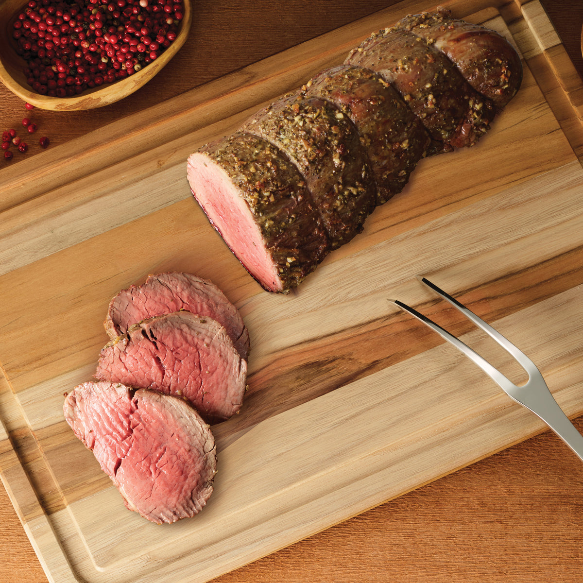 2 Piece Teak Wood Cutting Board Set