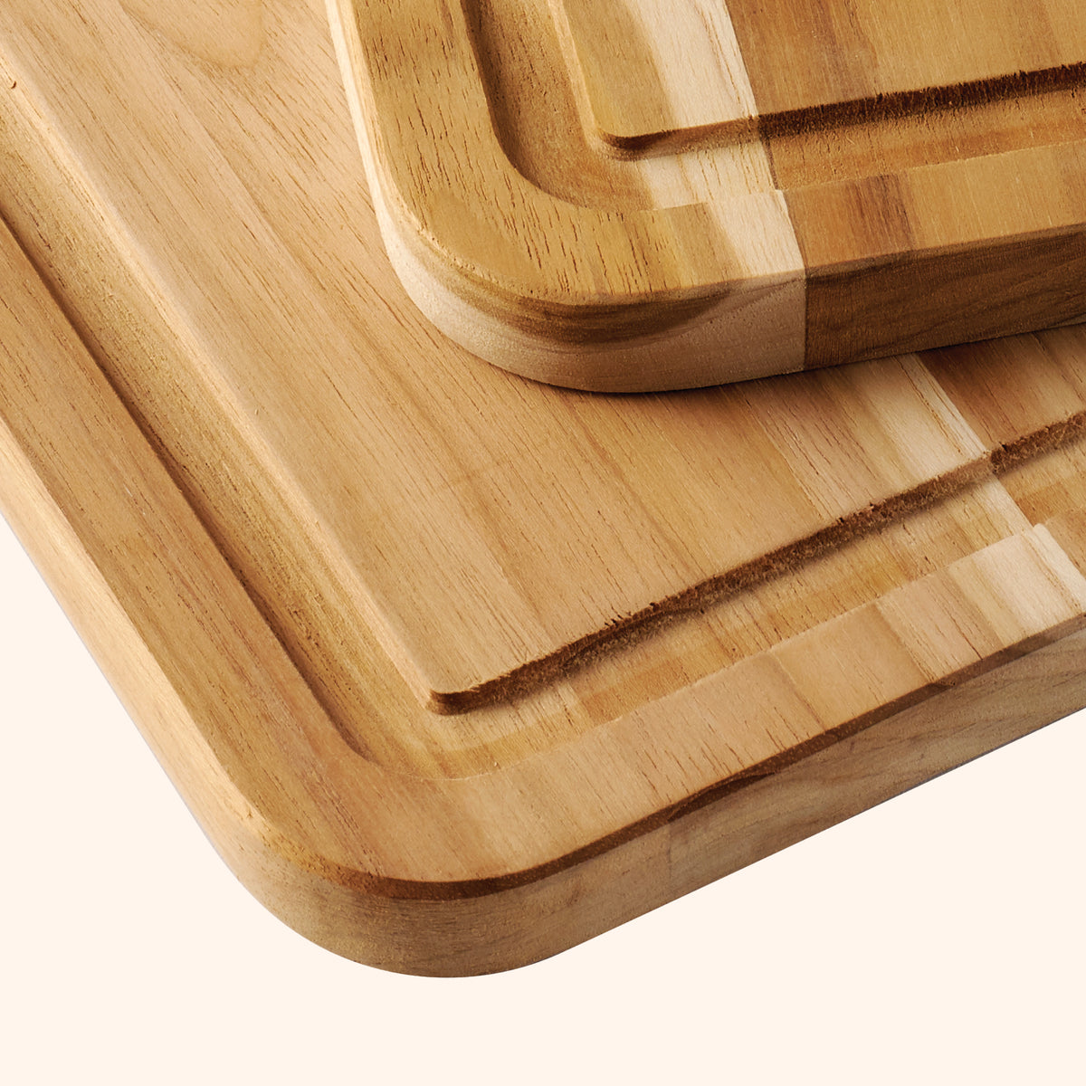 2 Piece Teak Wood Cutting Board Set