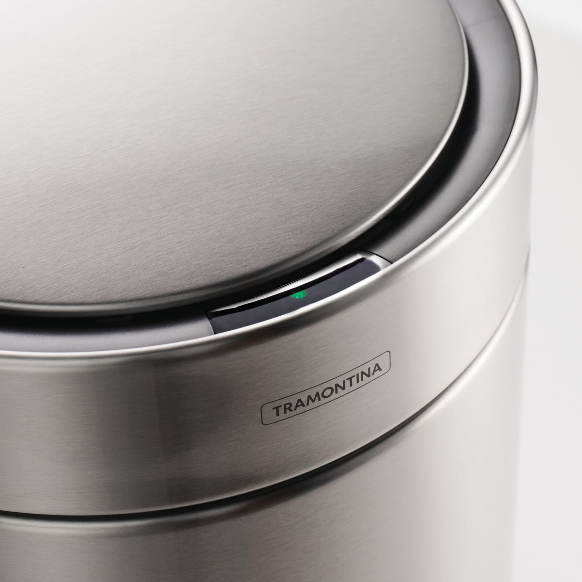 3.17 Gallon Stainless Steel Round Sensor Bin with SS Capped Lid