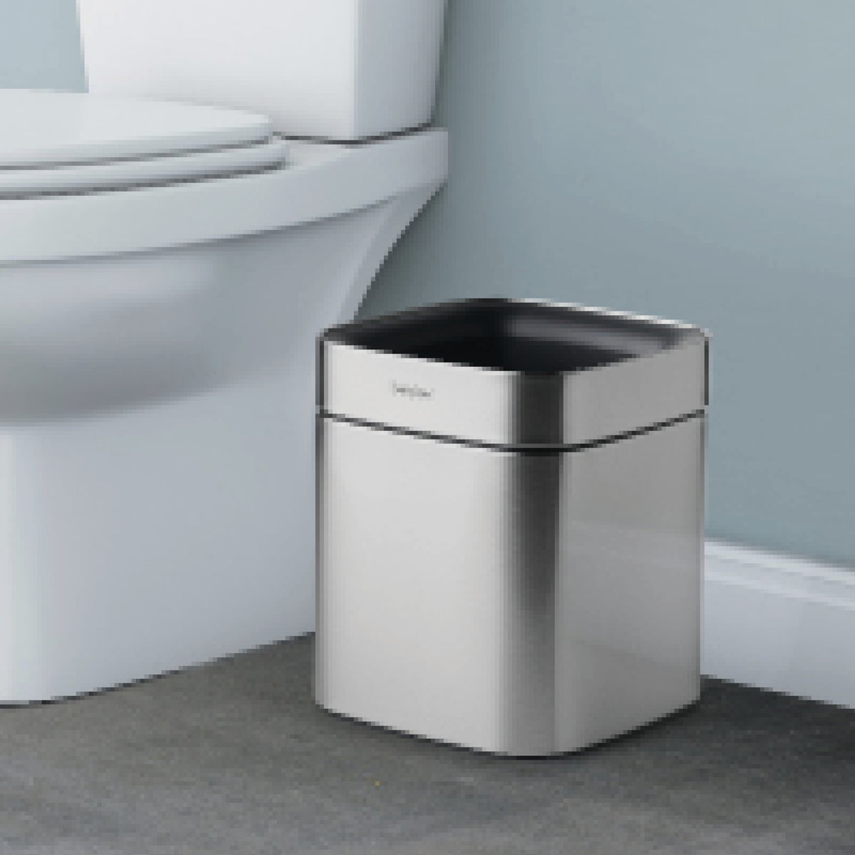 2.11 Gallon Stainless Steel Square Open Top Bin
