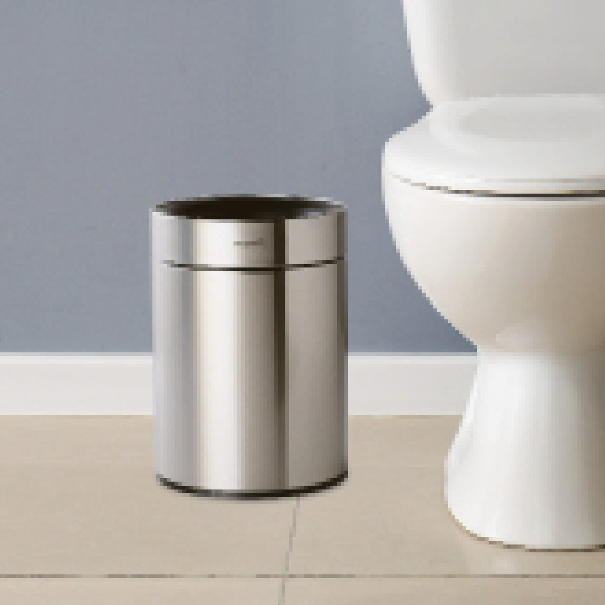 2.38 Gallon Stainless Steel Round Open Top Bin